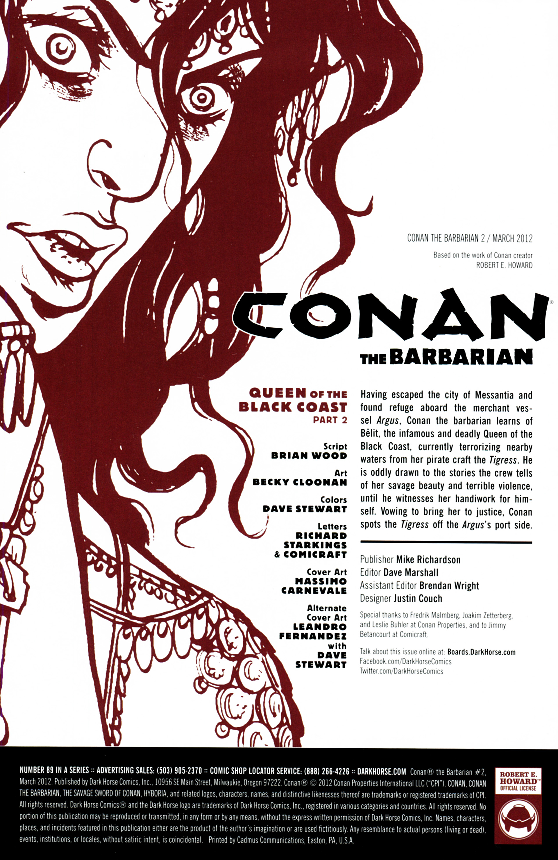 Read online Conan the Barbarian (2012) comic -  Issue #2 - 2