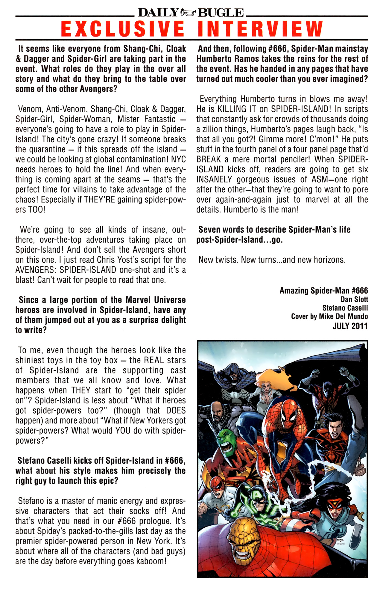 Read online Spider Island Daily Bugle comic -  Issue # Full - 11