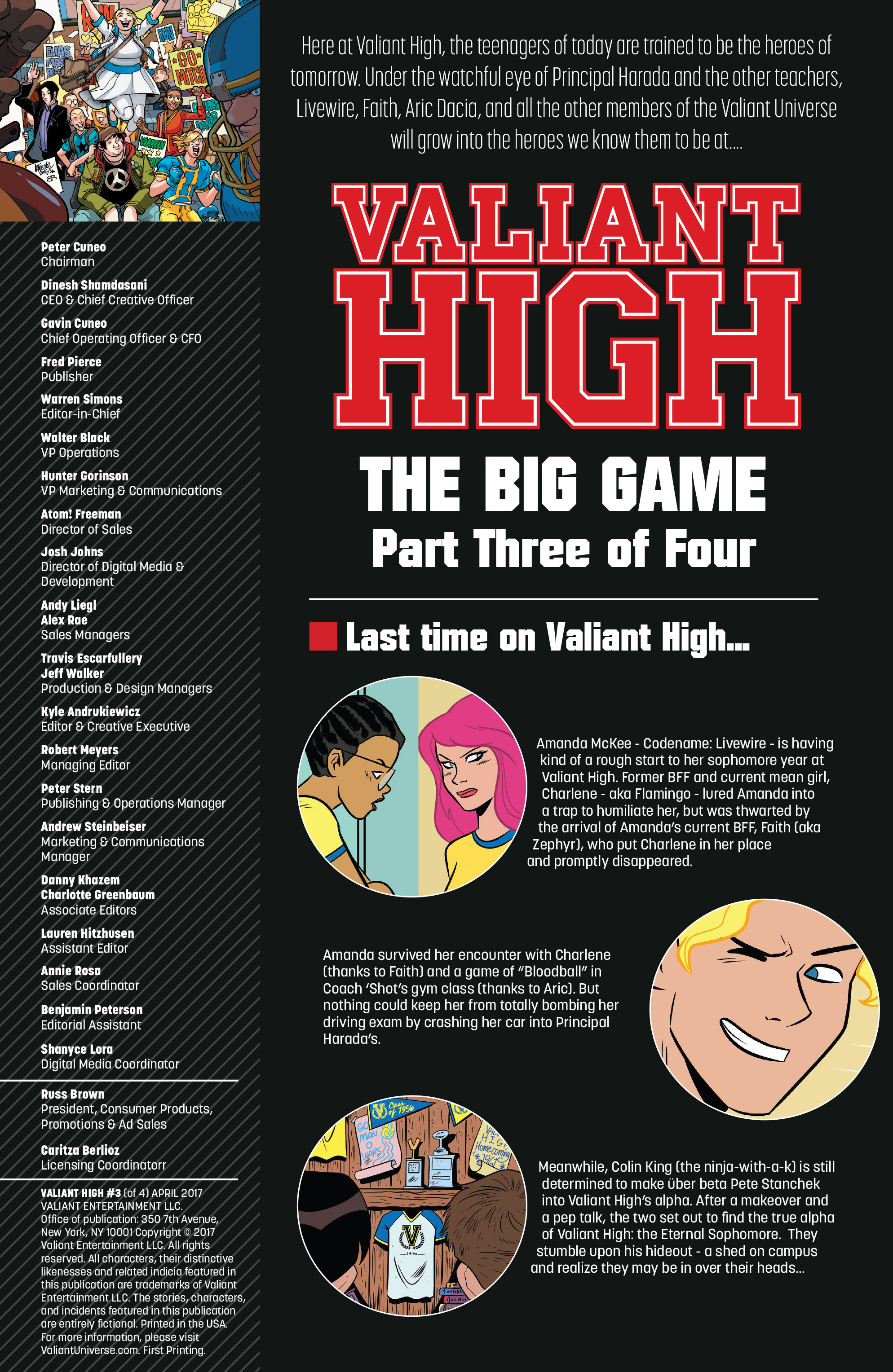 Read online Valiant High comic -  Issue #3 - 2