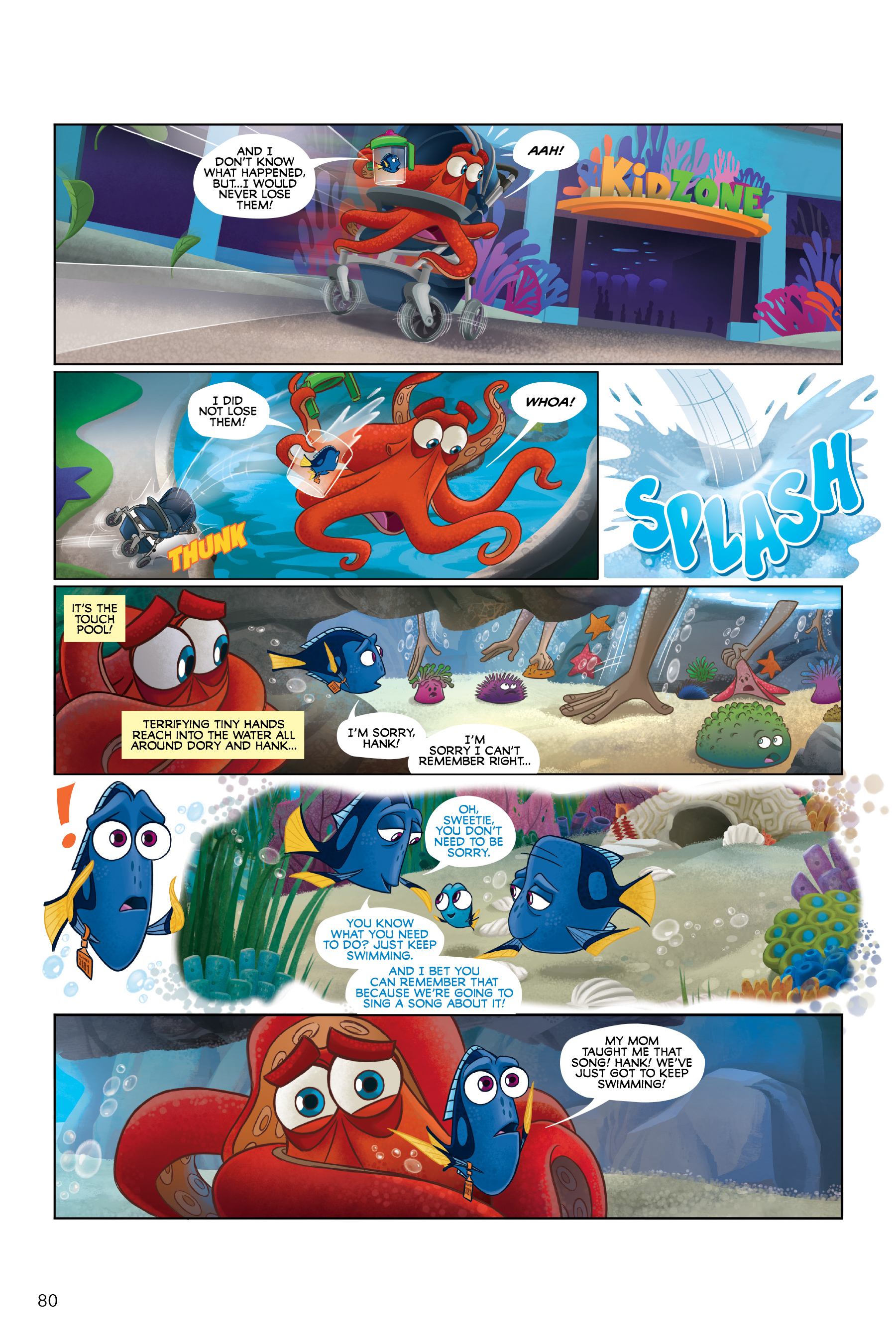 Read online Disney/PIXAR Finding Nemo and Finding Dory: The Story of the Movies in Comics comic -  Issue # TPB - 80