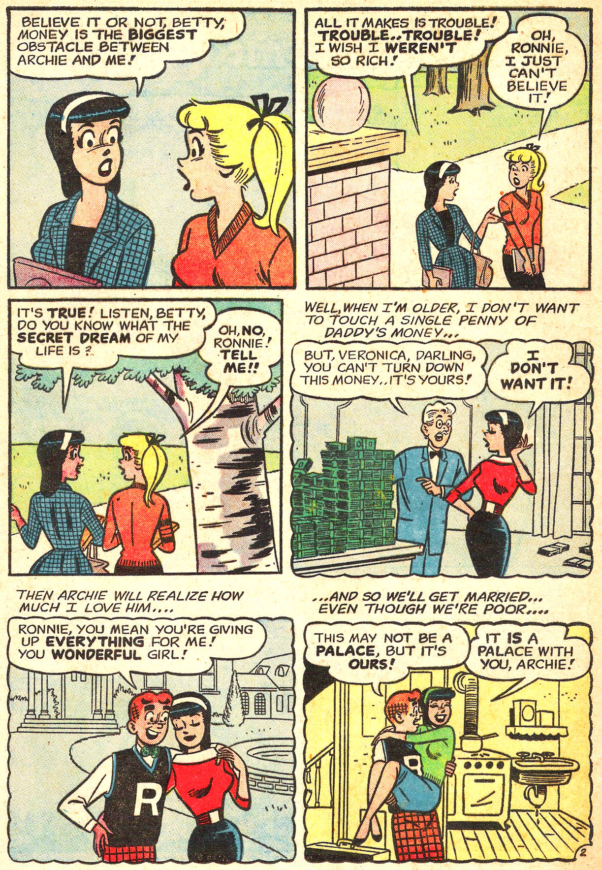 Read online Archie's Girls Betty and Veronica comic -  Issue #80 - 4