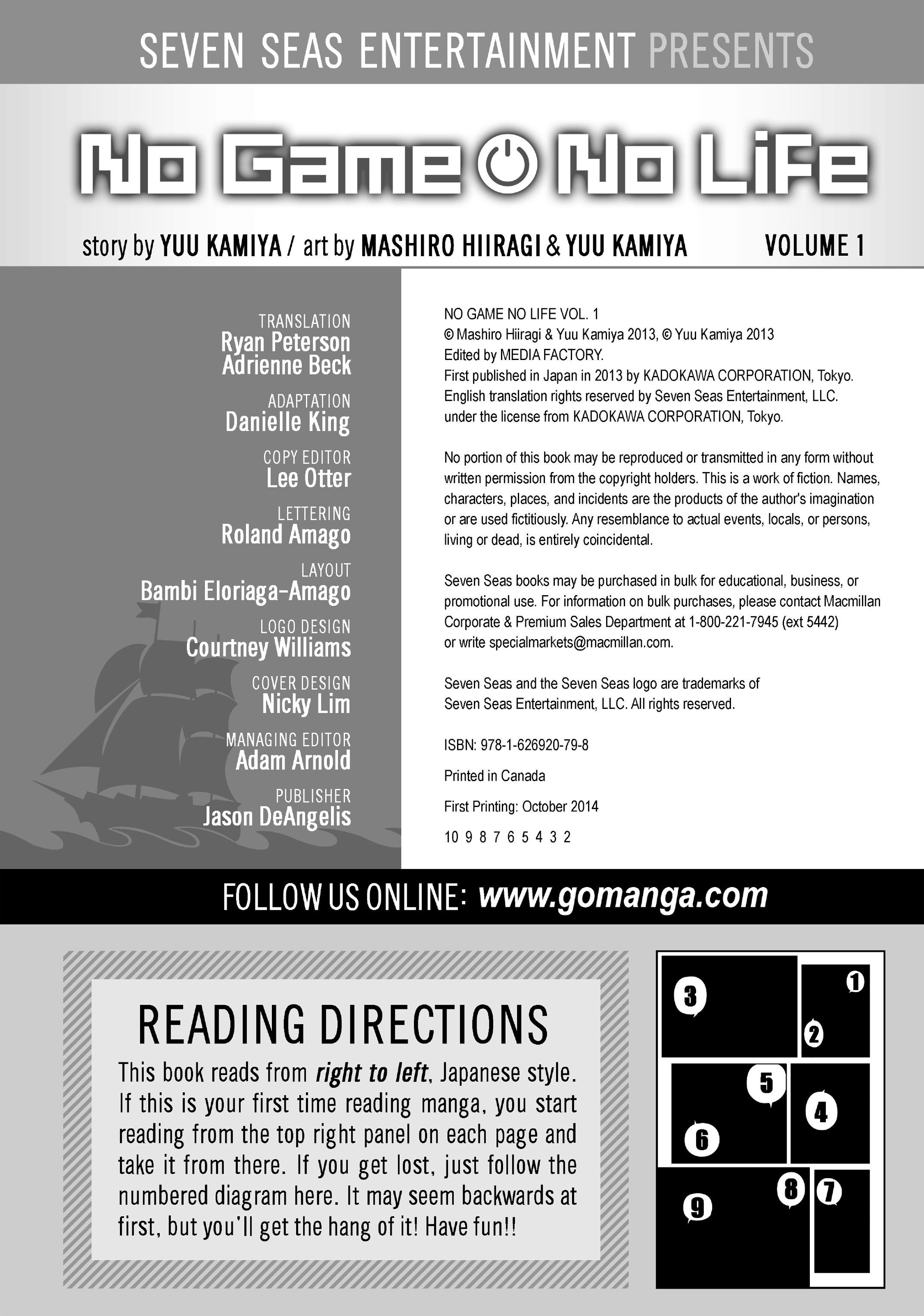 Read online No Game, No Life comic -  Issue # Full - 8