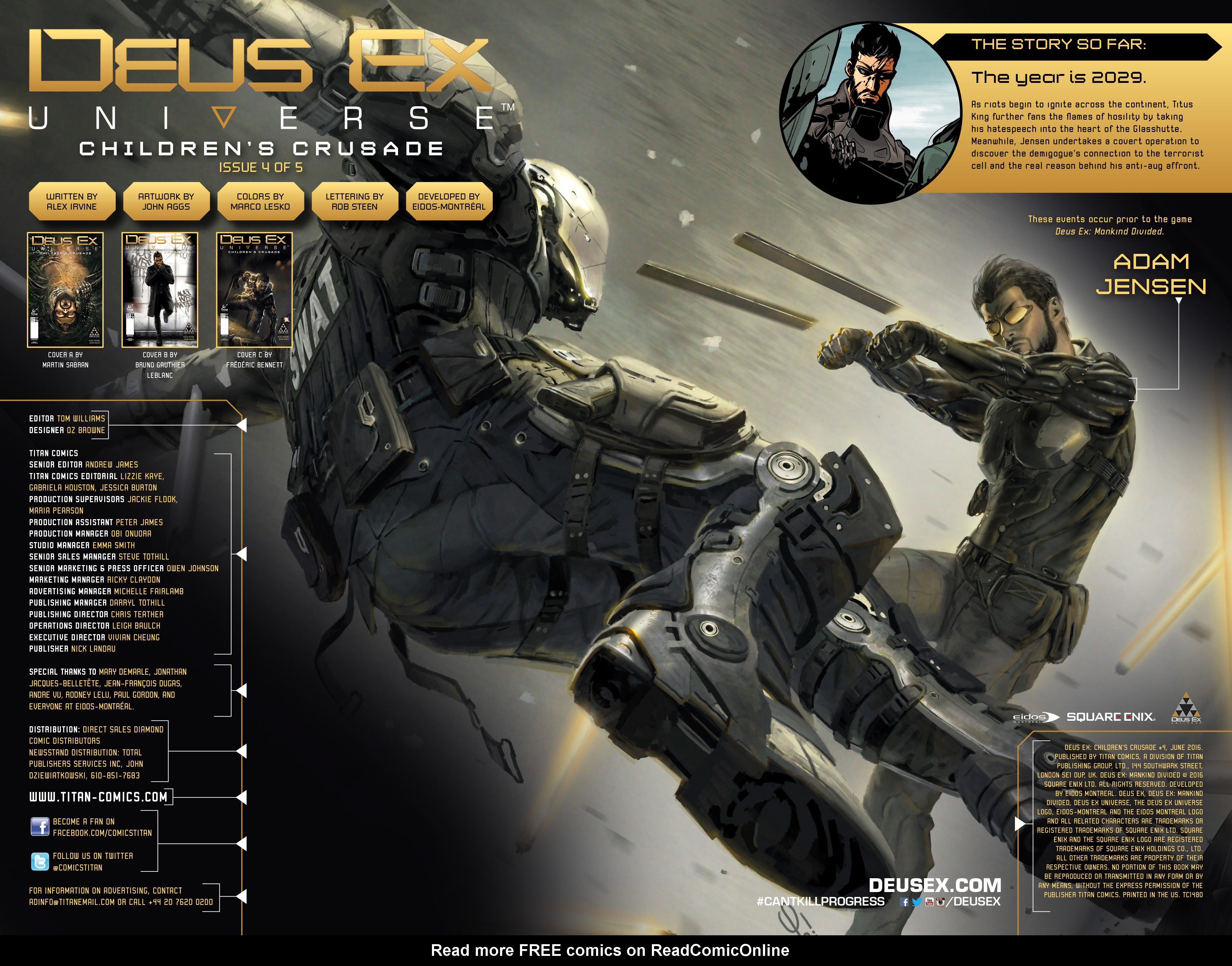 Read online Deus Ex: Children's Crusade comic -  Issue #4 - 2