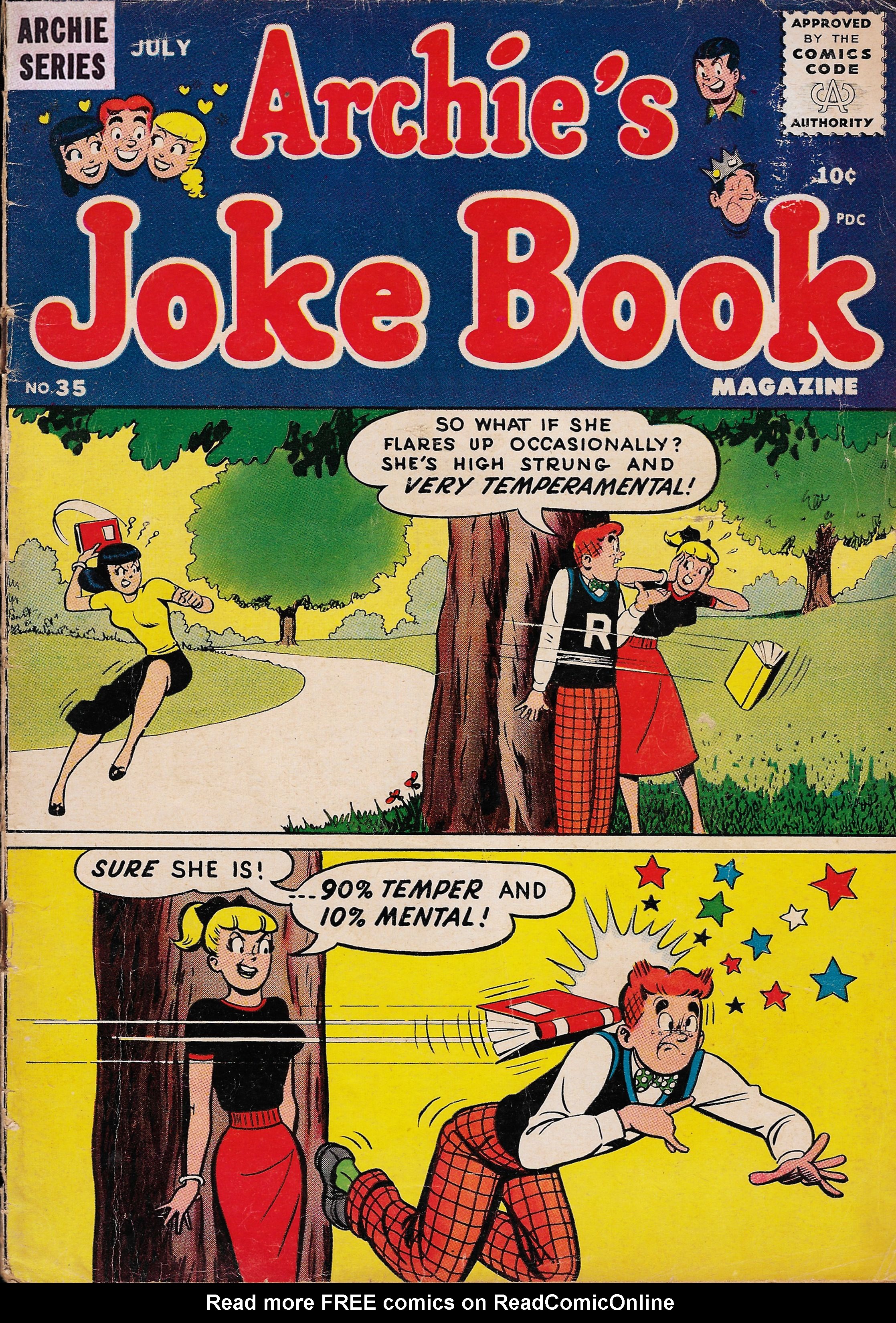 Read online Archie's Joke Book Magazine comic -  Issue #35 - 1