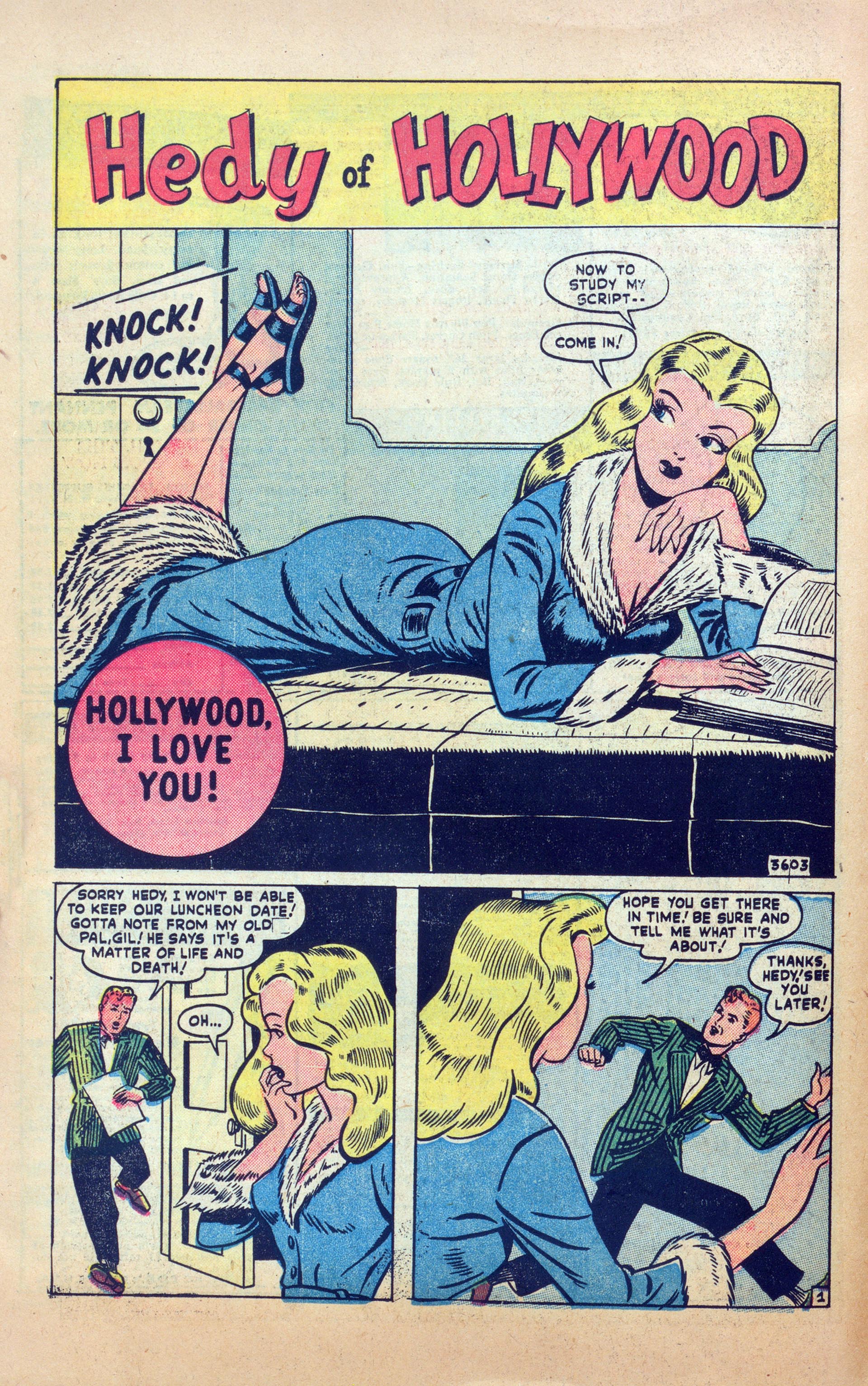 Read online Hedy Of Hollywood Comics comic -  Issue #39 - 26