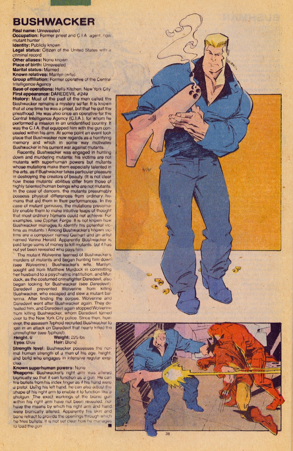 Read online The Official Handbook of the Marvel Universe: Update '89 comic -  Issue #1 - 41