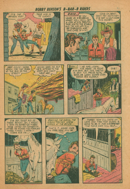 Read online Bobby Benson's B-Bar-B Riders comic -  Issue #10 - 15