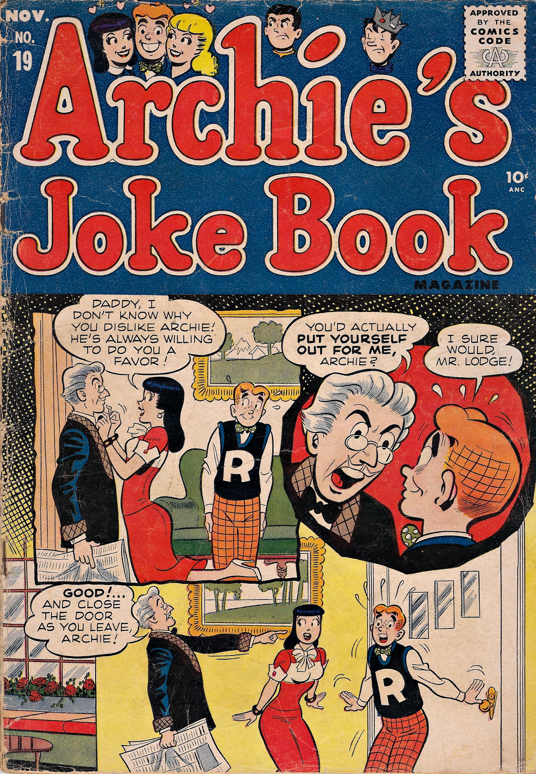 Read online Archie's Joke Book Magazine comic -  Issue #19 - 1
