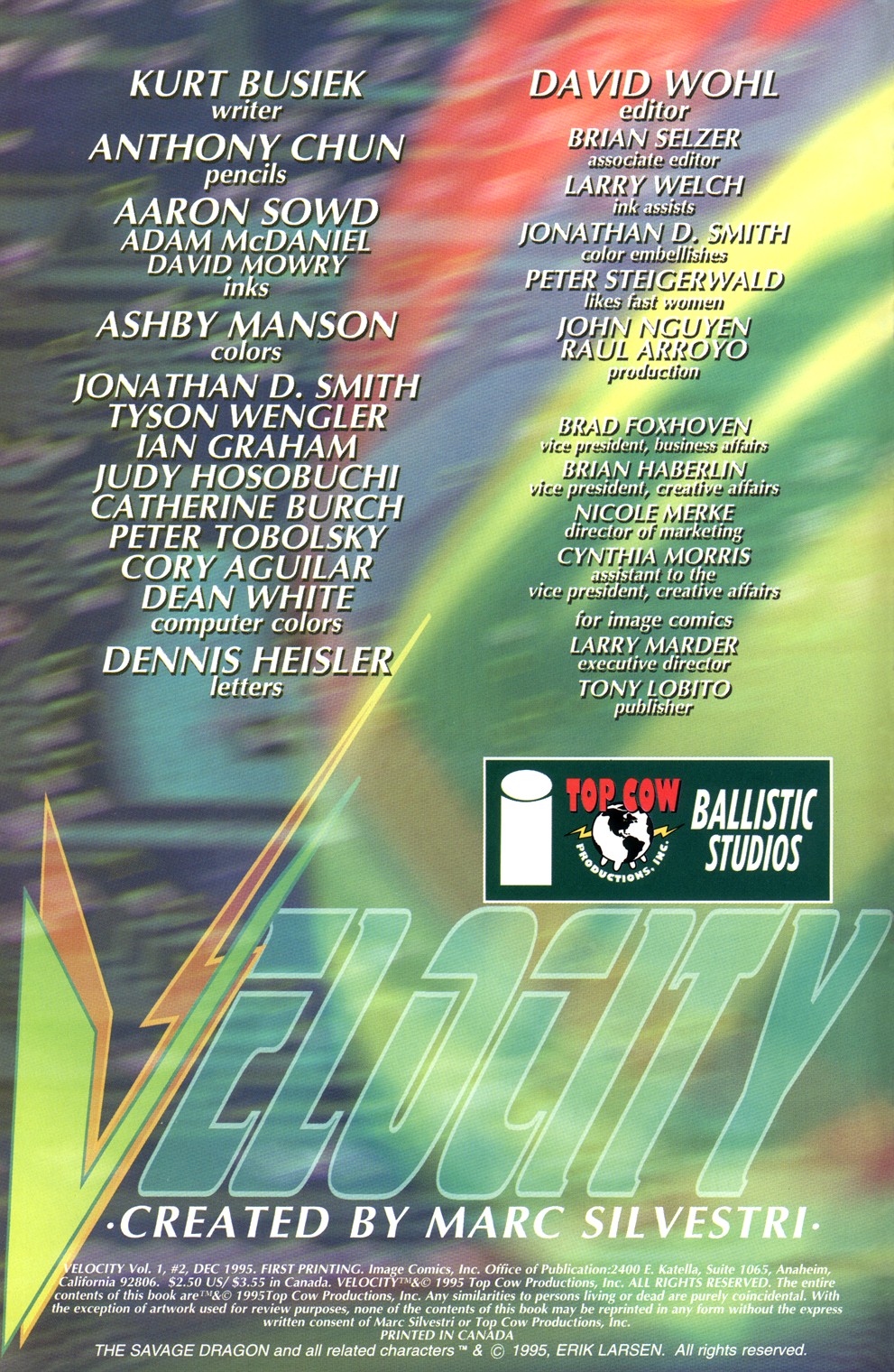 Read online Velocity (1995) comic -  Issue #2 - 2