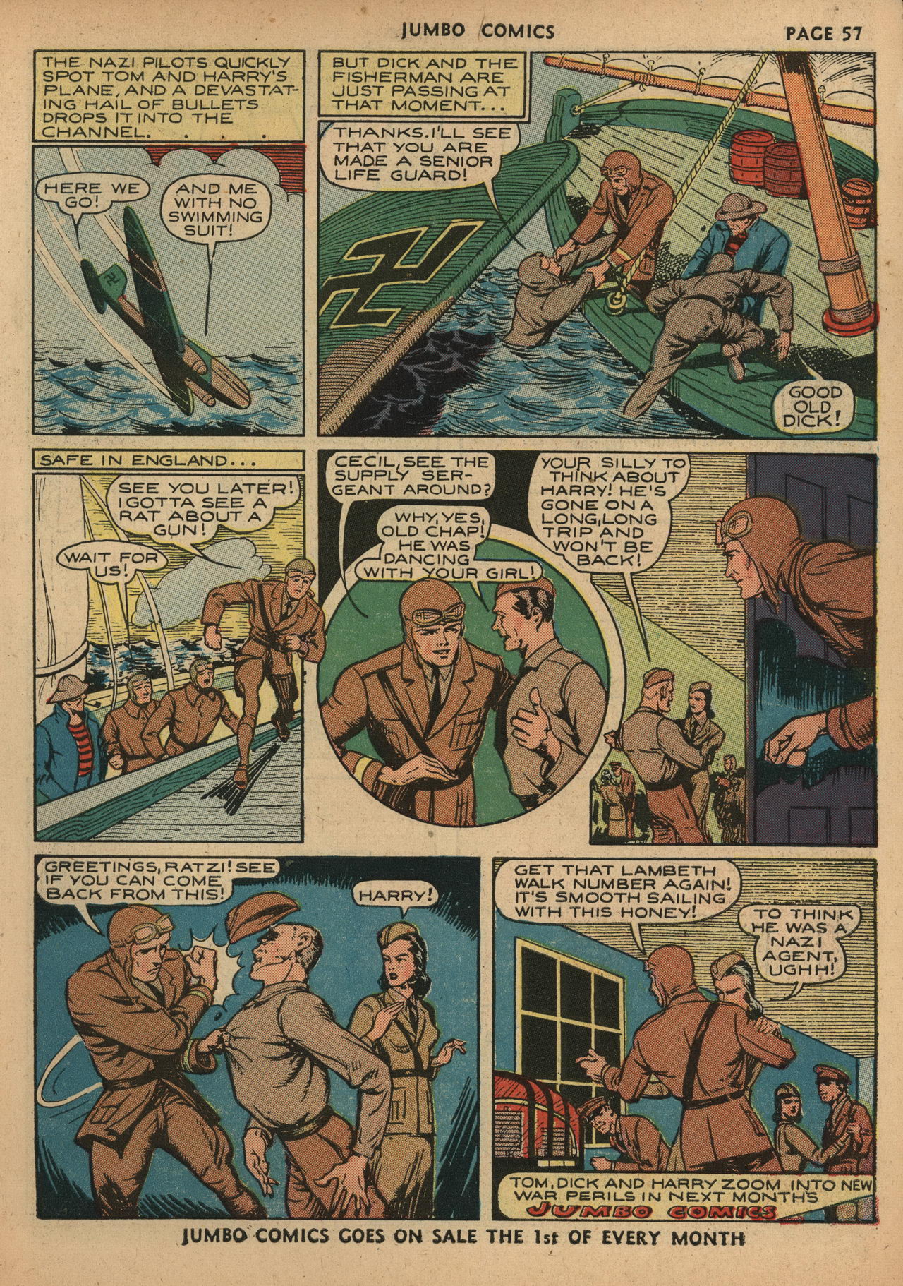 Read online Jumbo Comics comic -  Issue #37 - 59