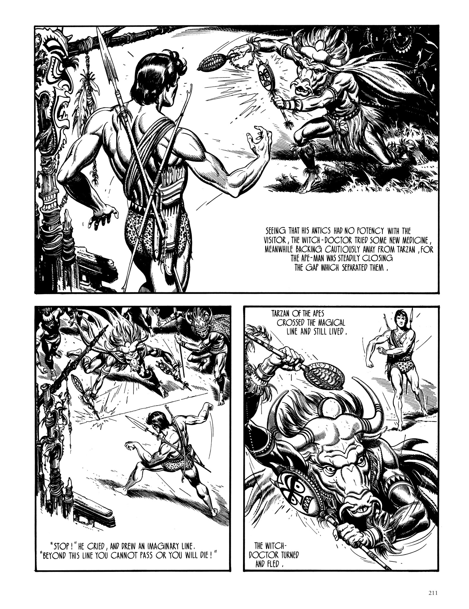 Read online Edgar Rice Burroughs' Tarzan: Burne Hogarth's Lord of the Jungle comic -  Issue # TPB - 210