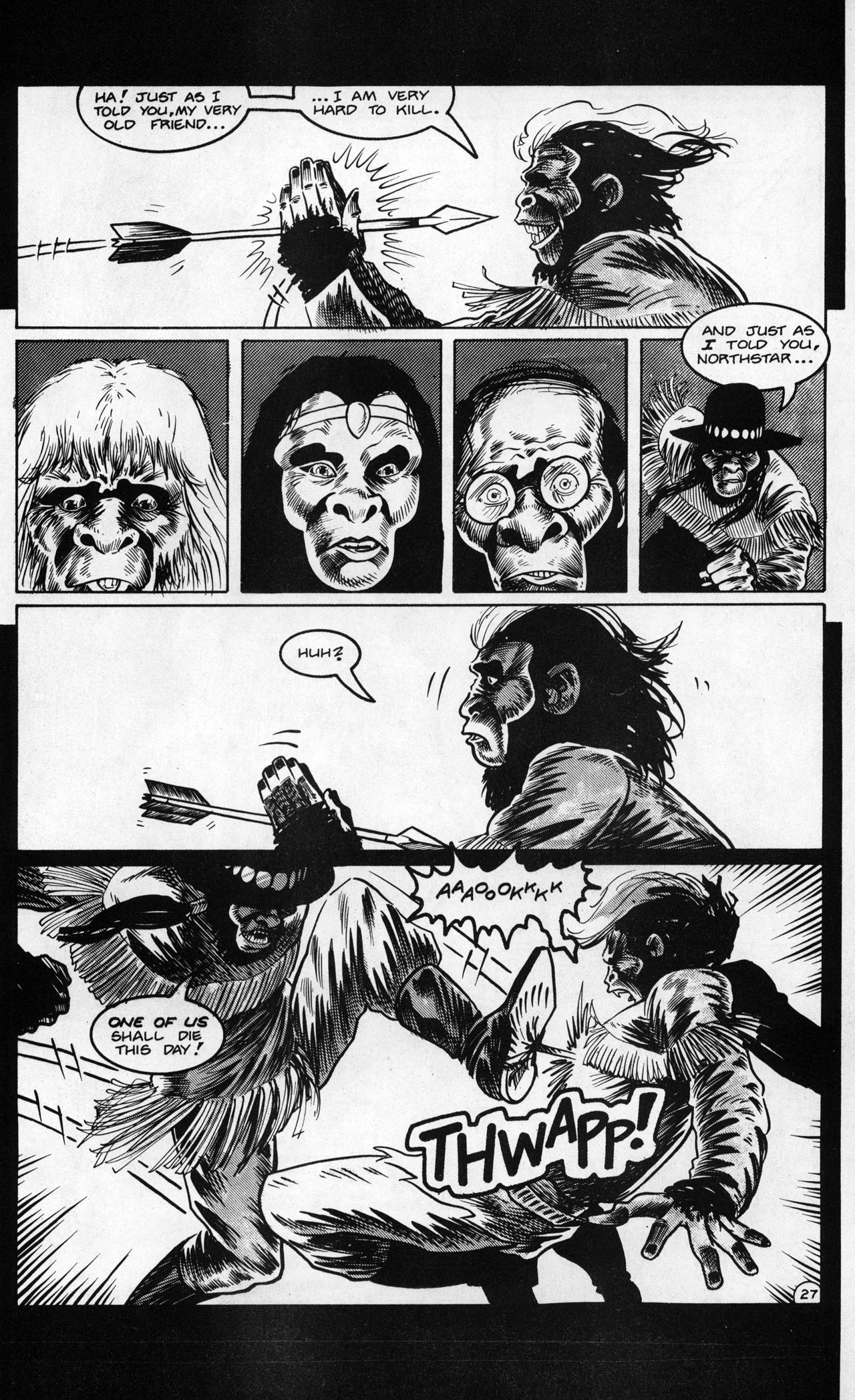 Read online Planet of the Apes (1990) comic -  Issue #20 - 29