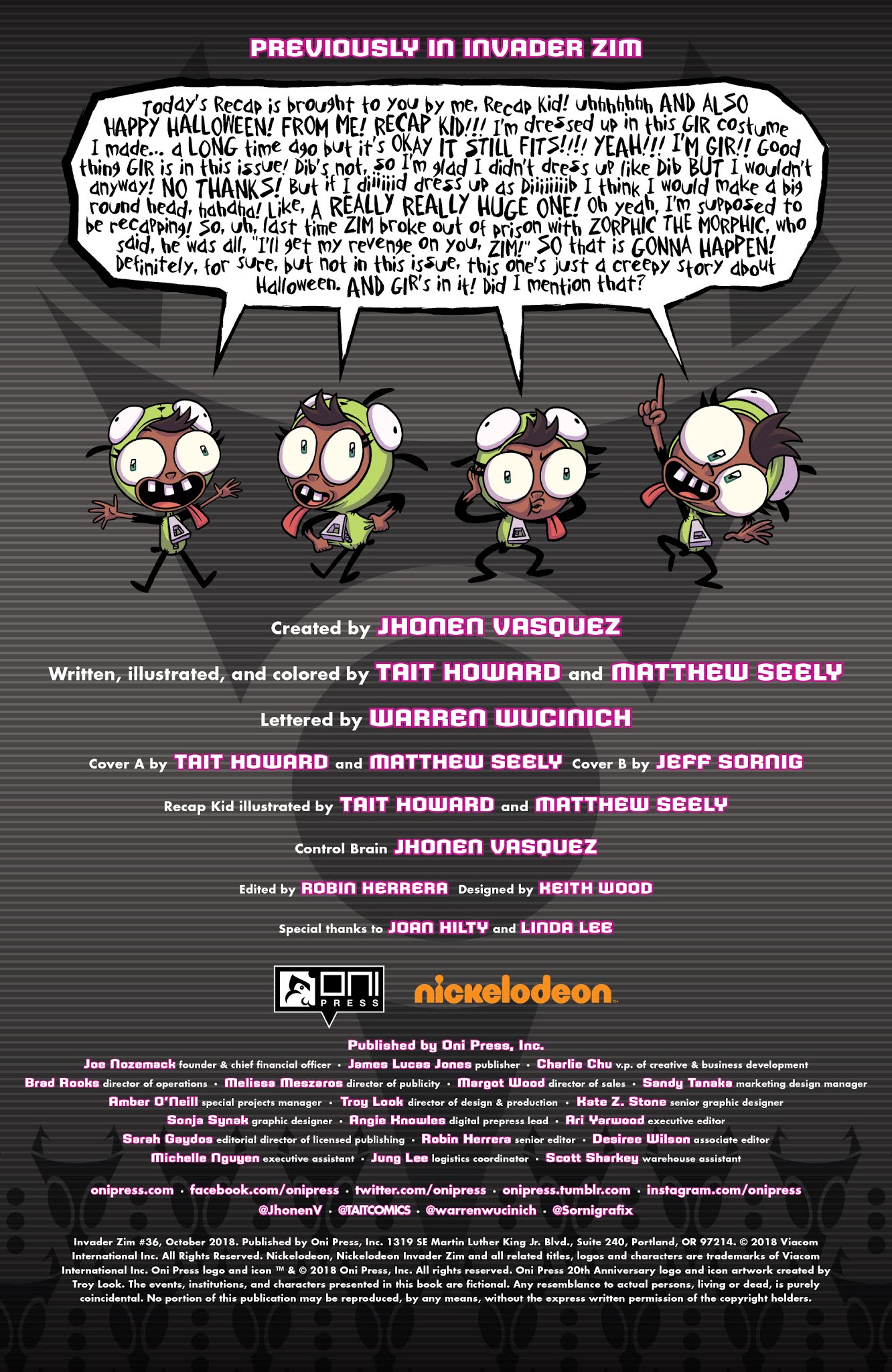 Read online Invader Zim comic -  Issue #36 - 2