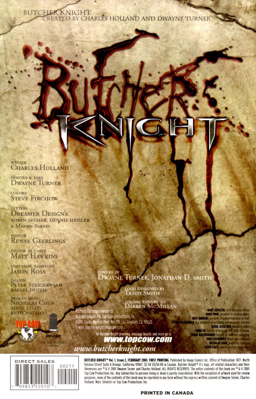 Read online Butcher Knight comic -  Issue #2 - 2