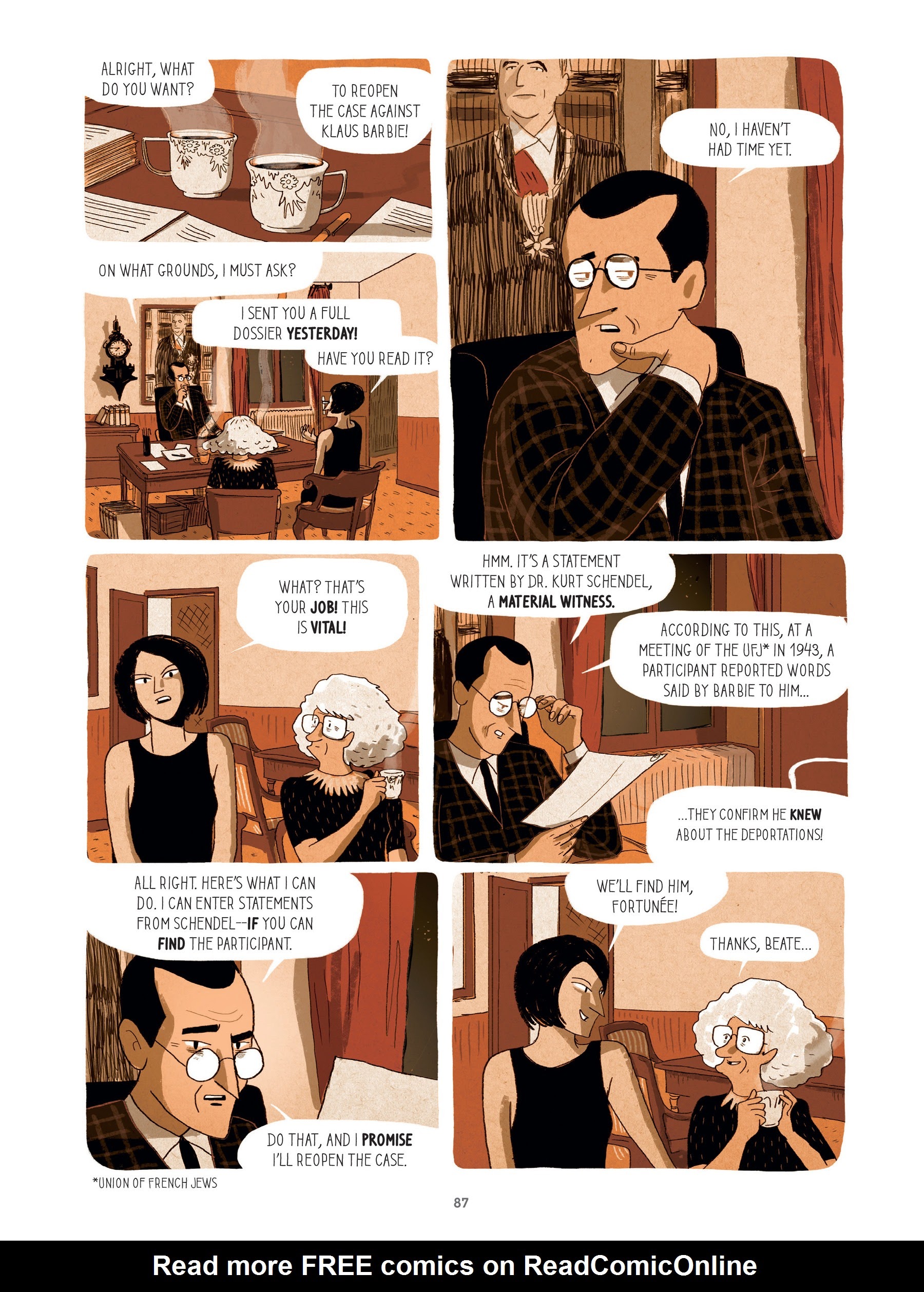 Read online For Justice: The Serge & Beate Klarsfeld Story comic -  Issue # TPB (Part 1) - 87