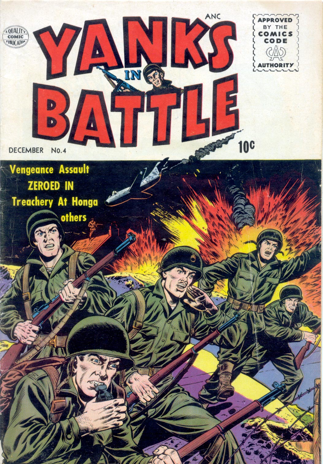 Read online Yanks In Battle comic -  Issue #4 - 1