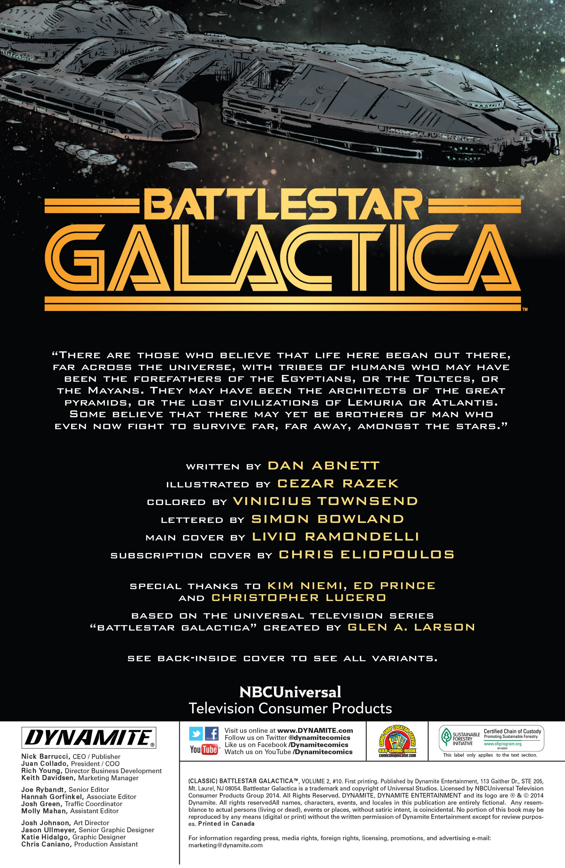 Classic Battlestar Galactica (2013) 10 Page 1