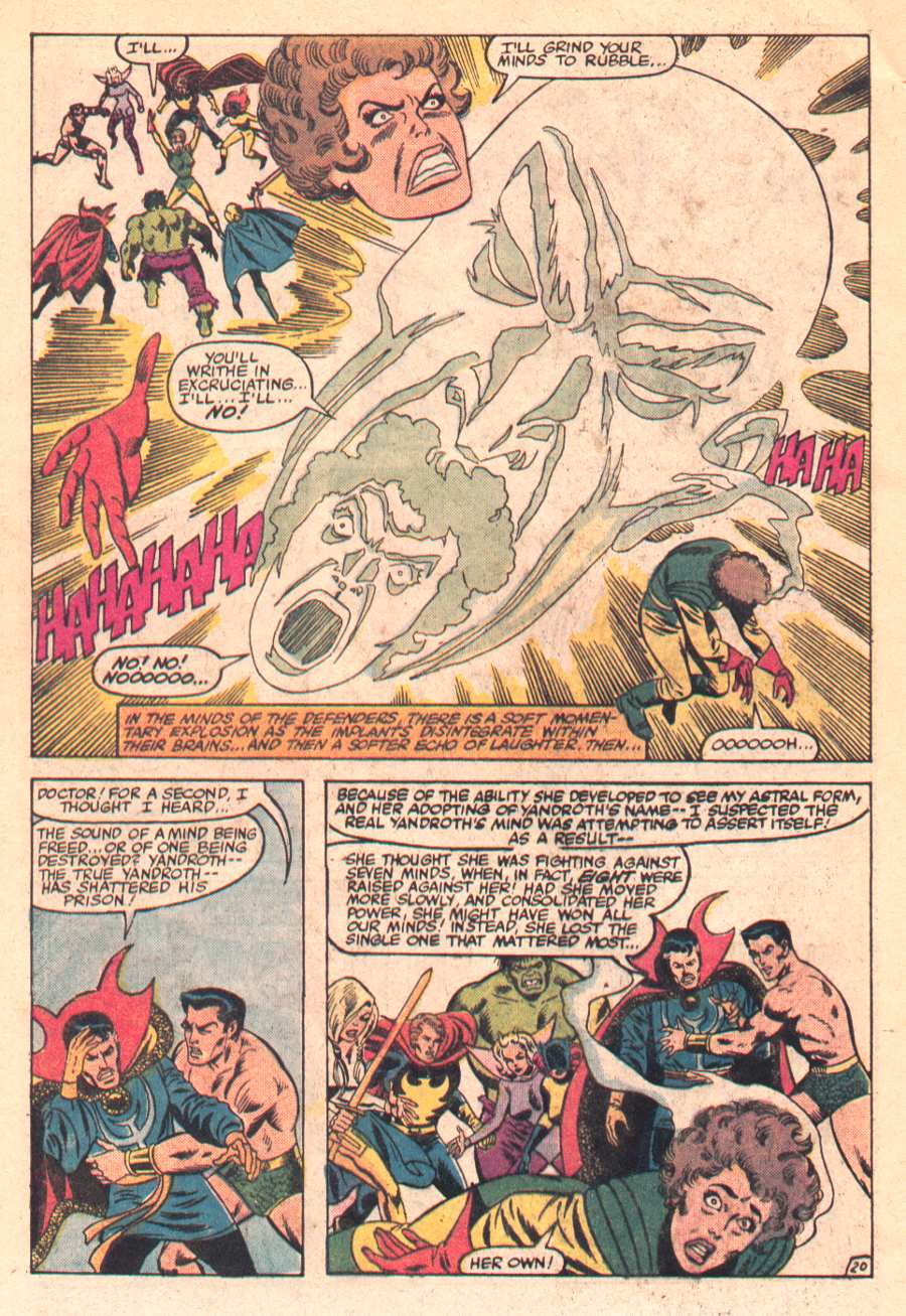 Read online The Defenders (1972) comic -  Issue #119 - 21