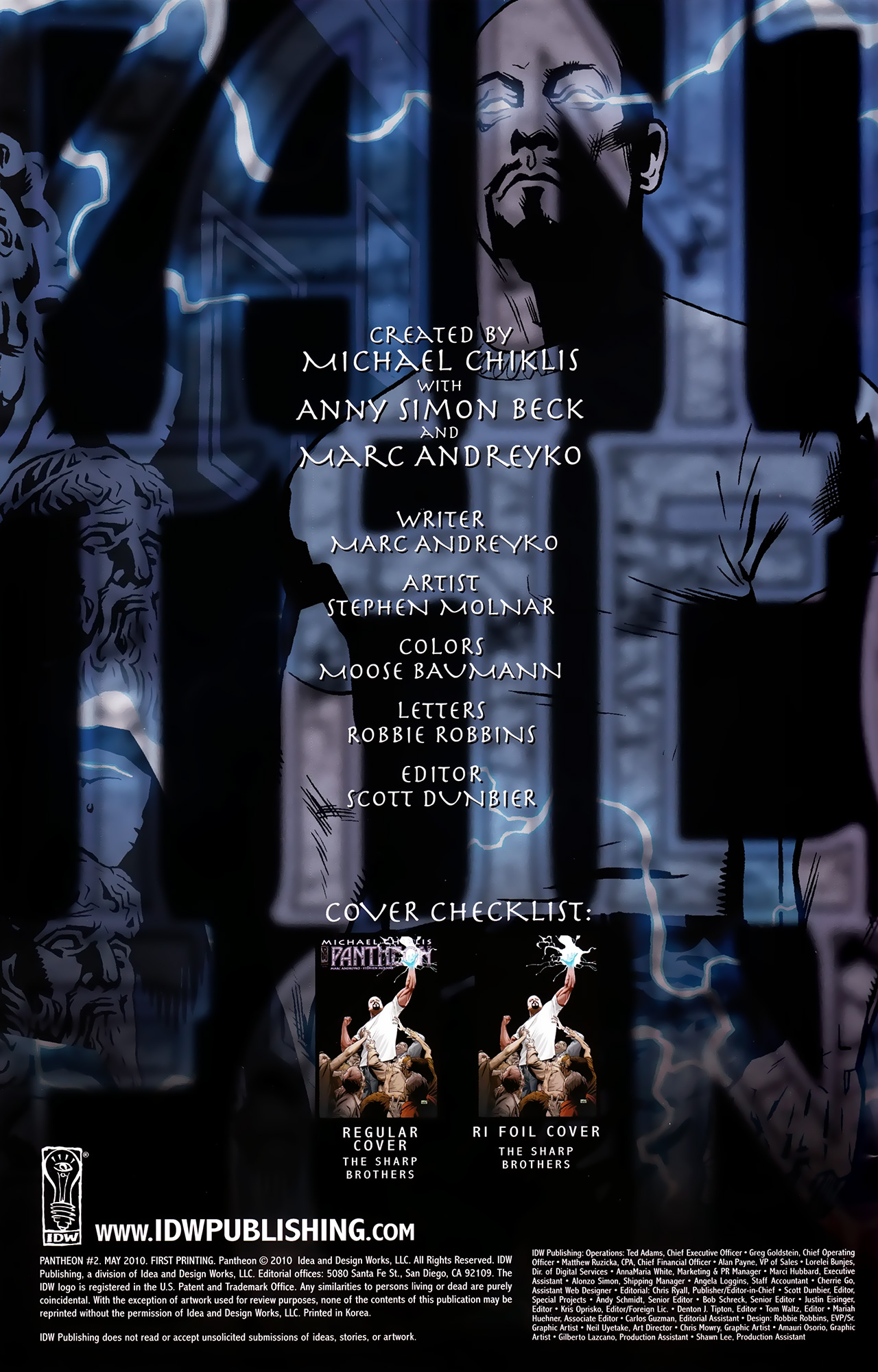 Read online Pantheon (2010) comic -  Issue #2 - 2
