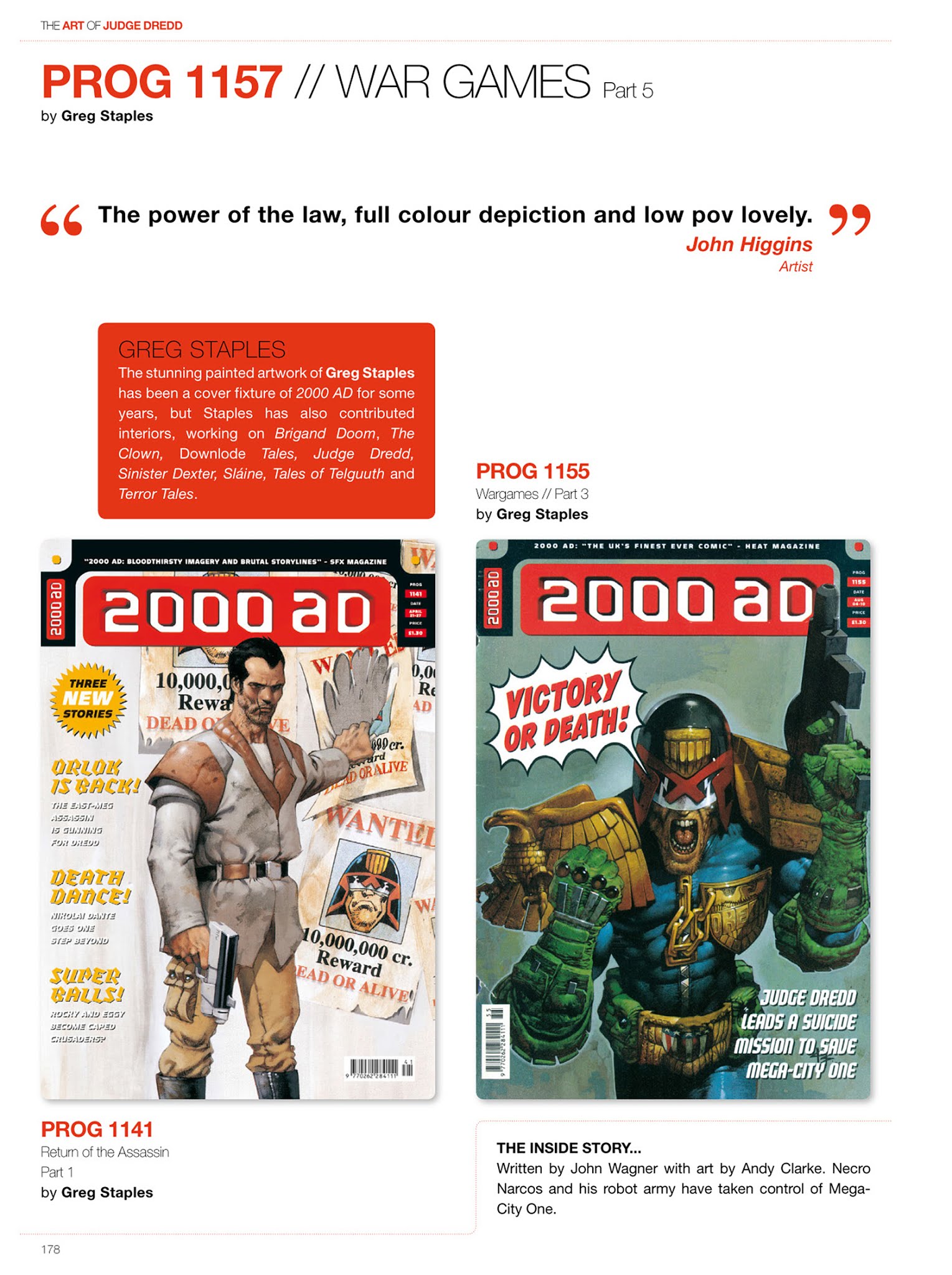 Read online The Art of Judge Dredd: Featuring 35 Years of Zarjaz Covers comic -  Issue # TPB (Part 2) - 87