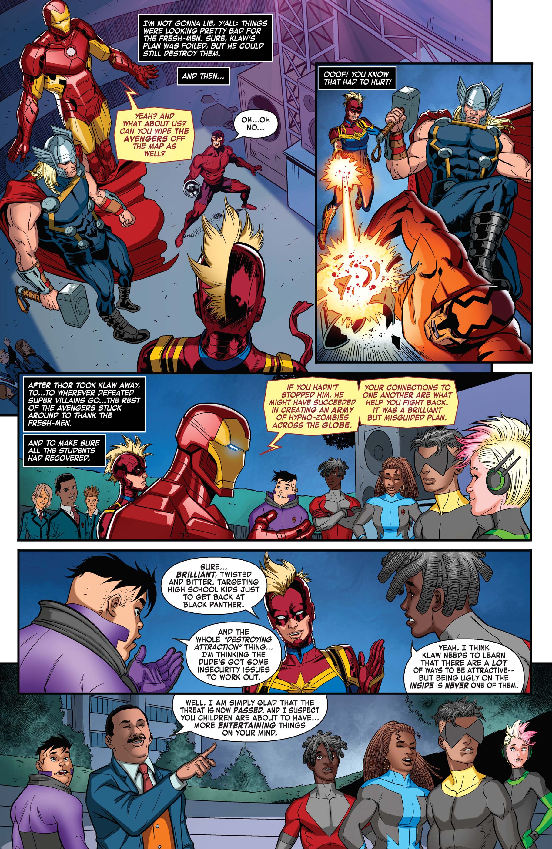AXE The Freshmen Issue Featuring The Avengers Read All Comics Online
