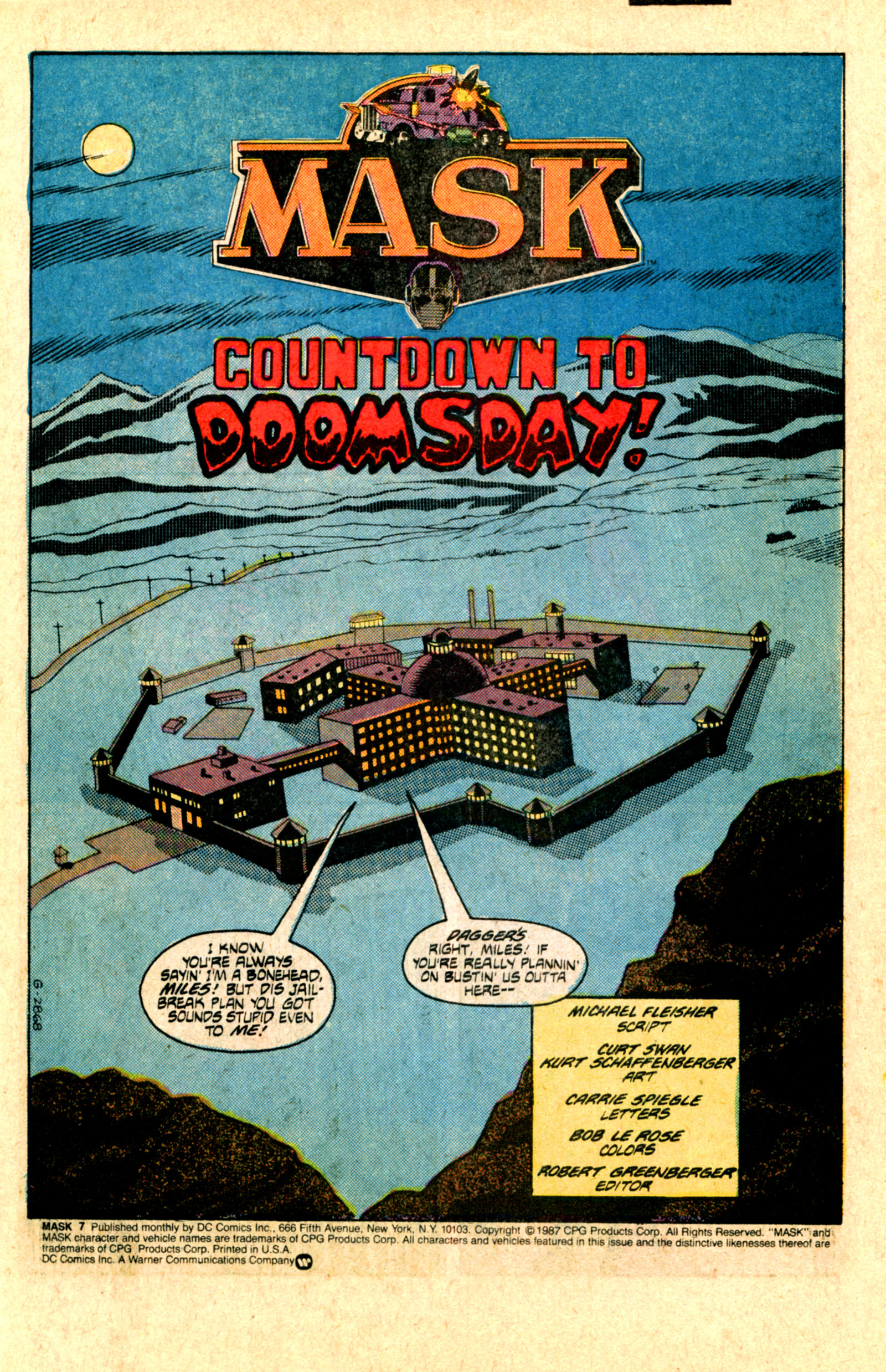 Read online MASK (1987) comic -  Issue #7 - 3