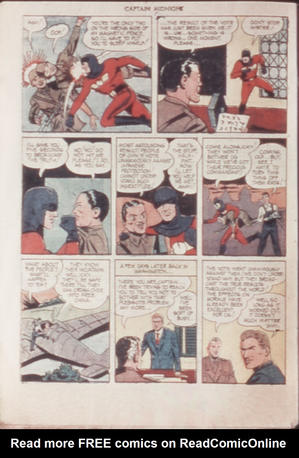 Read online Captain Midnight (1942) comic -  Issue #21 - 32