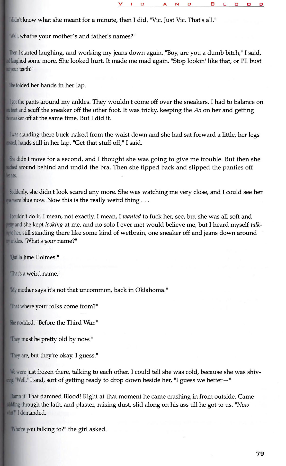 Read online Vic and Blood comic -  Issue # TPB - 80