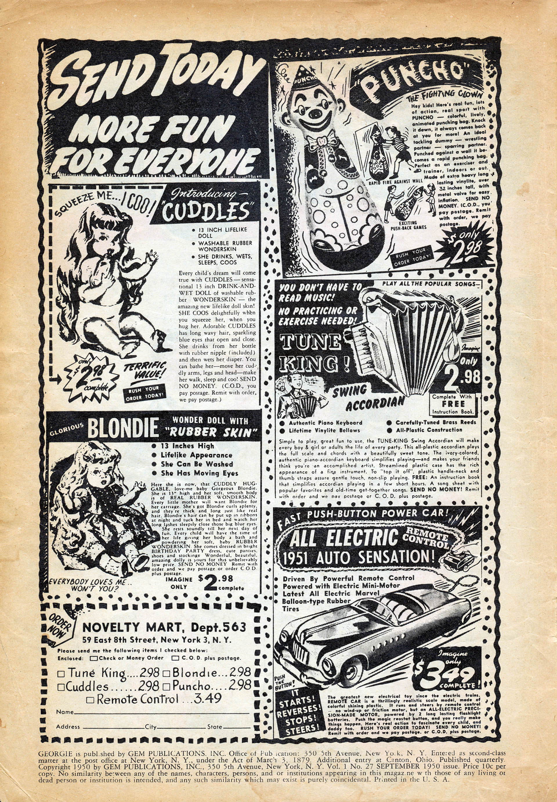 Read online Georgie Comics (1949) comic -  Issue #27 - 2