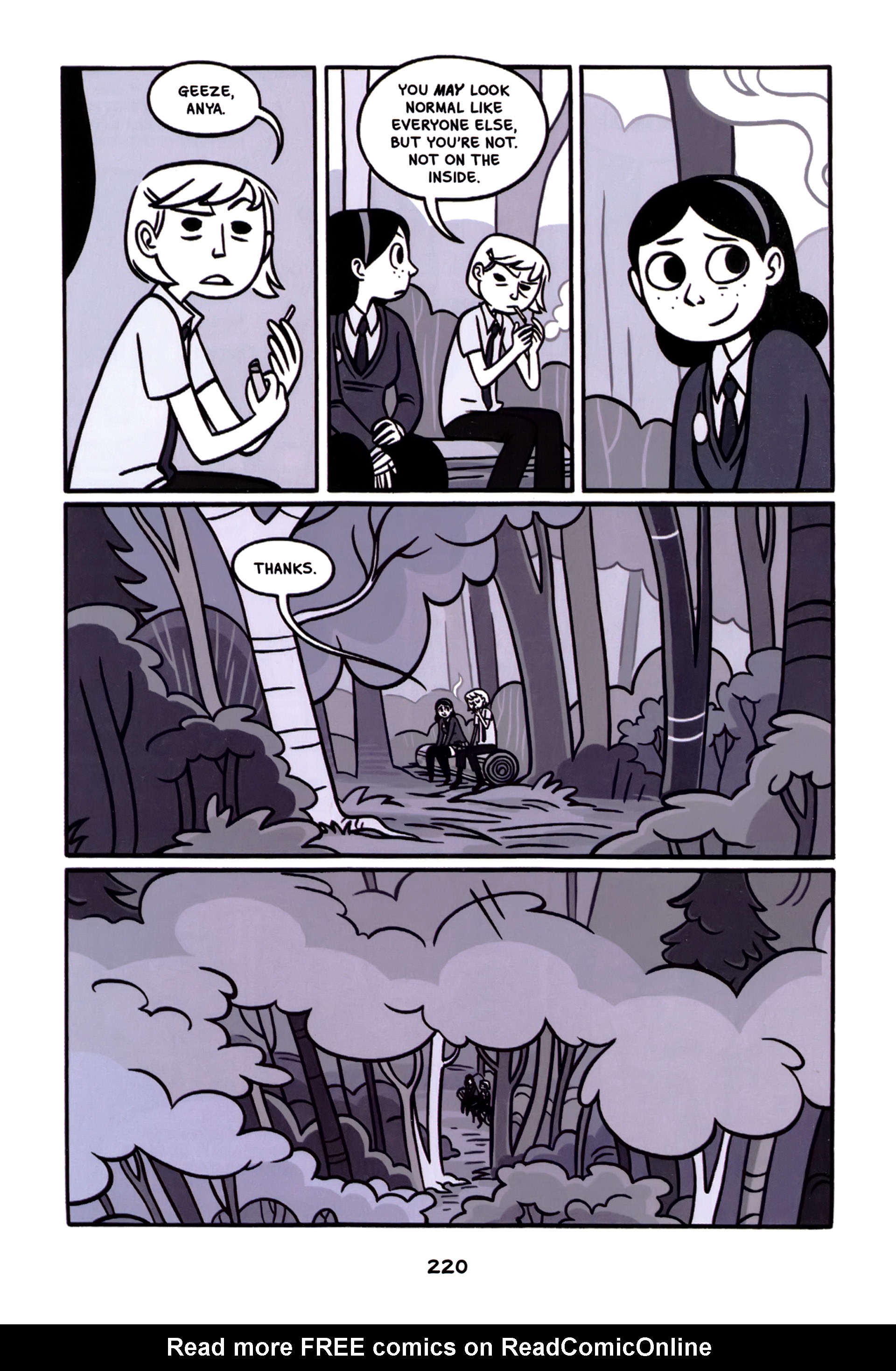 Read online Anya's Ghost comic -  Issue #1 - 221