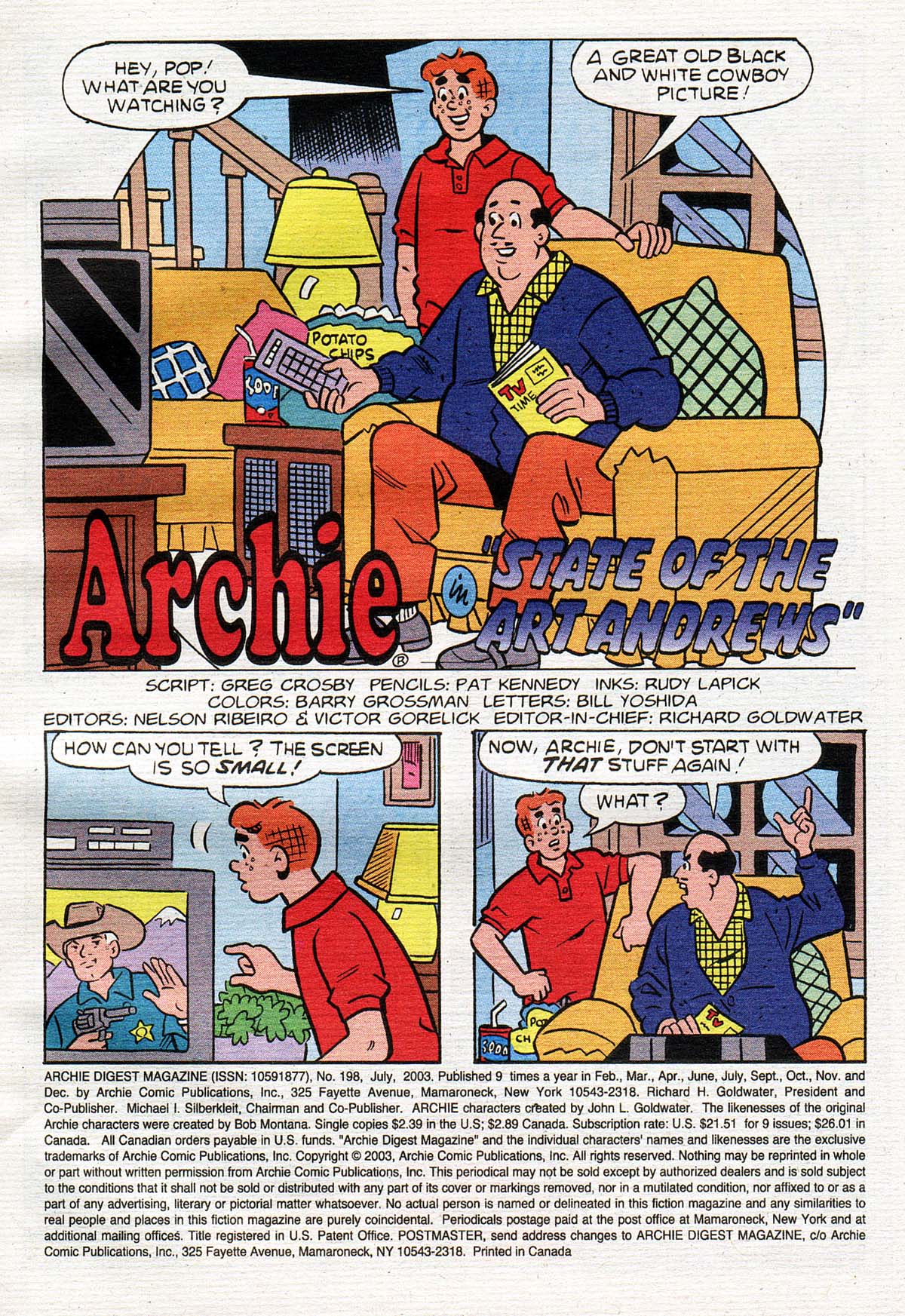 Read online Archie Digest Magazine comic -  Issue #198 - 2