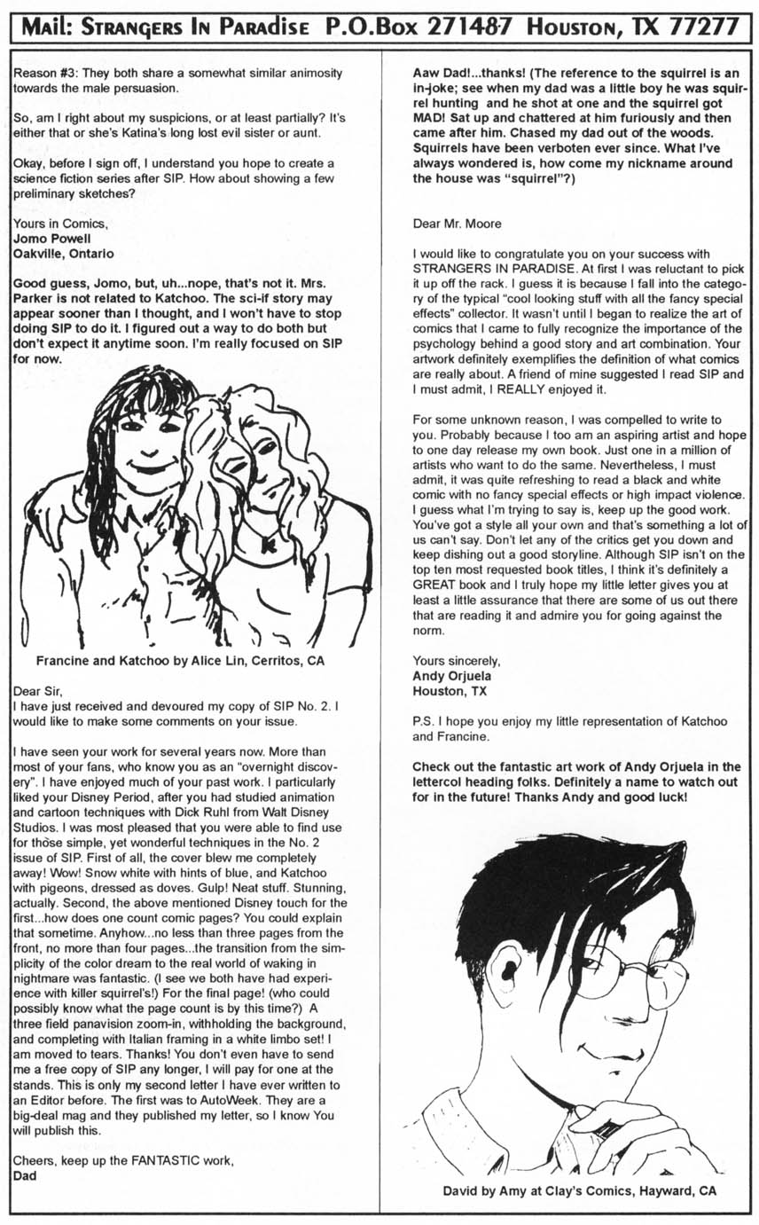 Read online Strangers in Paradise (1994) comic -  Issue #3 - 24
