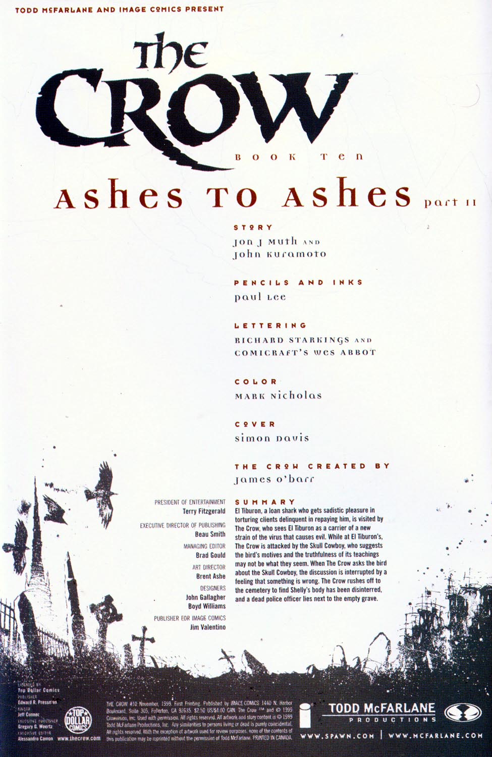 Read online The Crow (1999) comic -  Issue #10 - 2