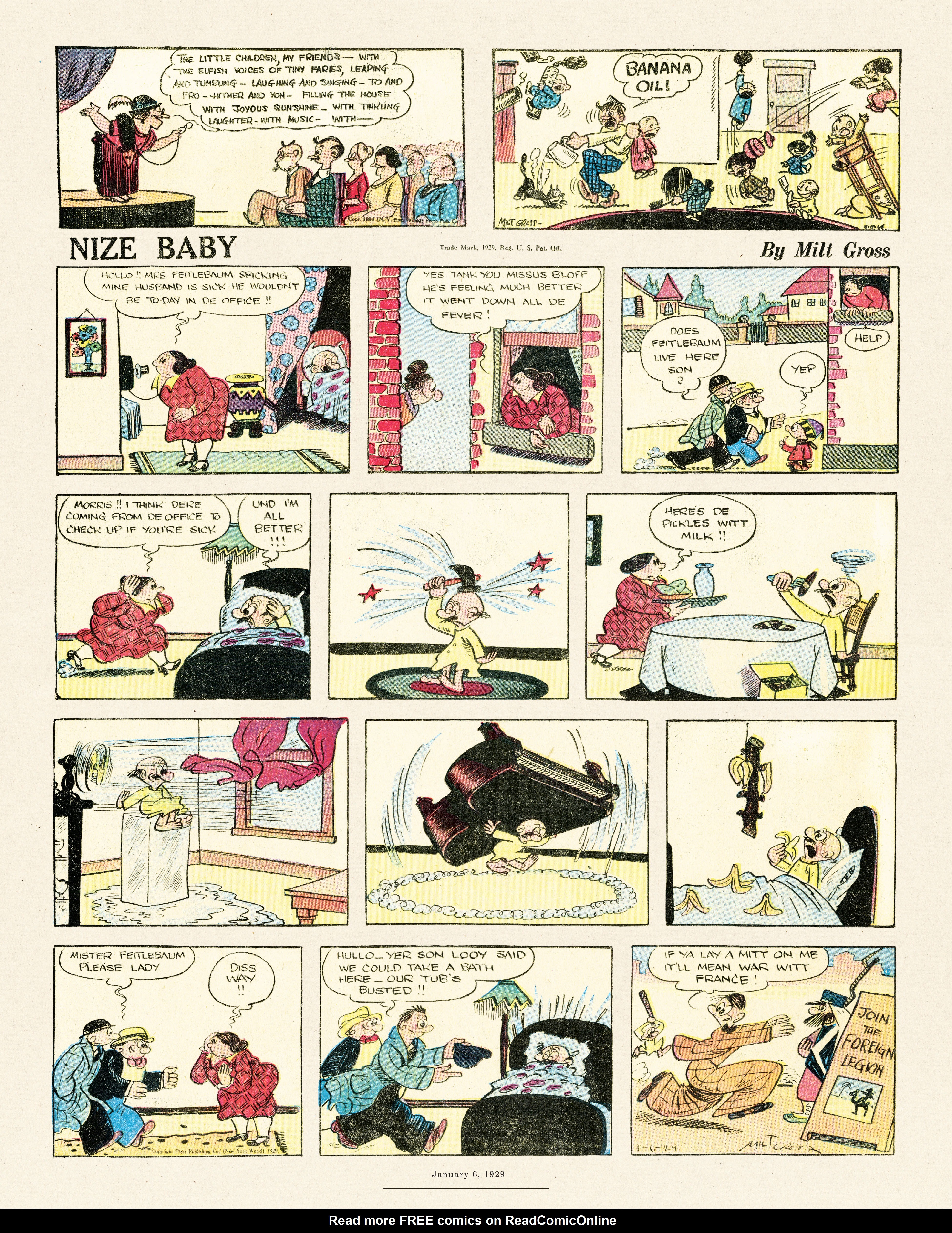 Read online Gross Exaggerations: The Meshuga Comic Strips of Milt Gross comic -  Issue # TPB - 65