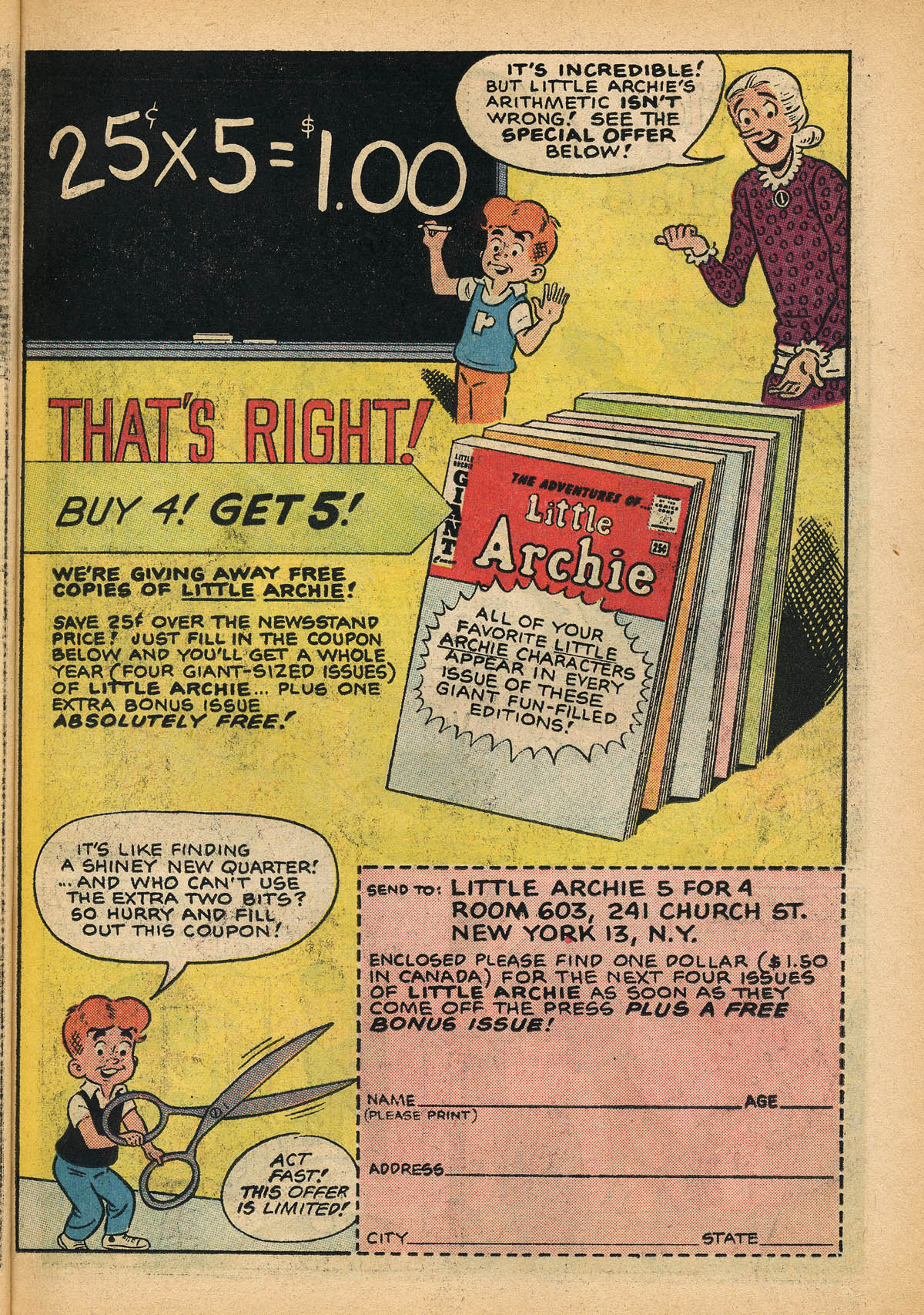 Read online The Adventures of Little Archie comic -  Issue #31 - 11
