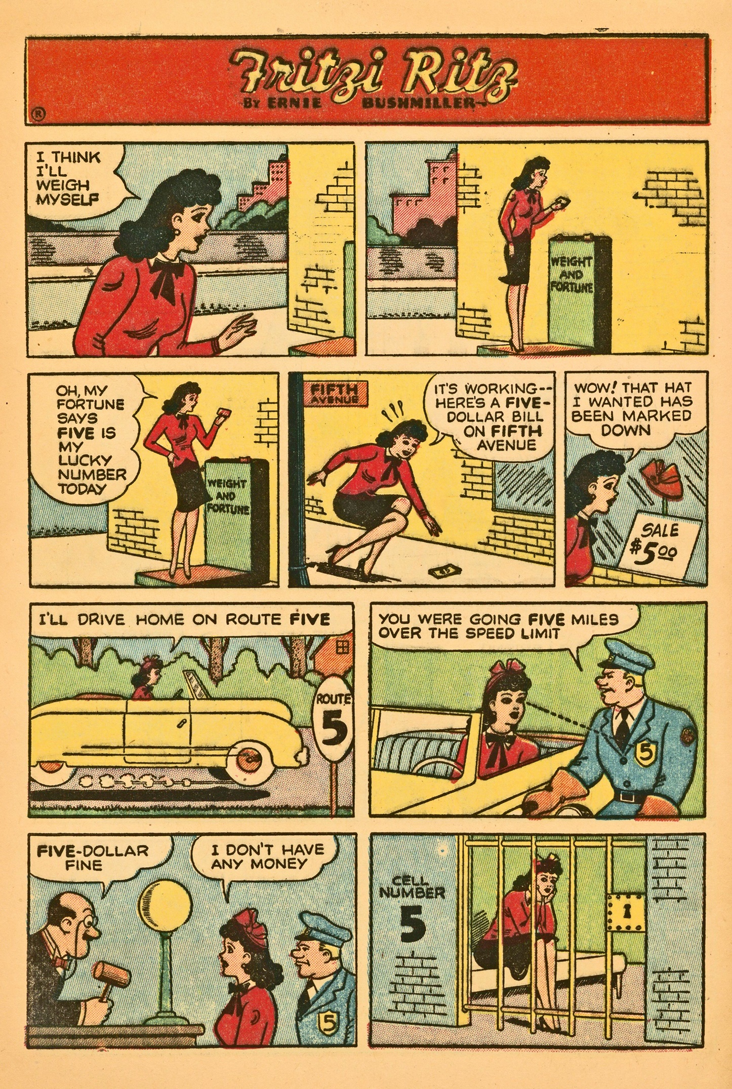 Read online Fritzi Ritz (1953) comic -  Issue #31 - 32