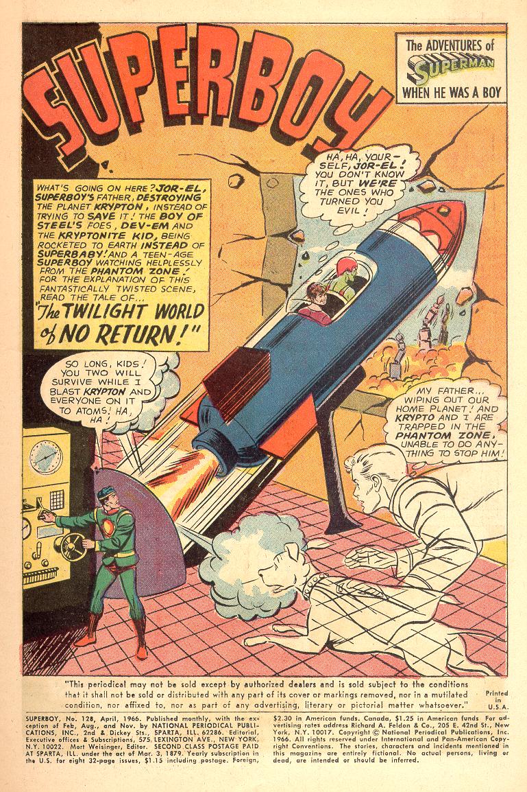 Superboy (1949) 128 Page 1
