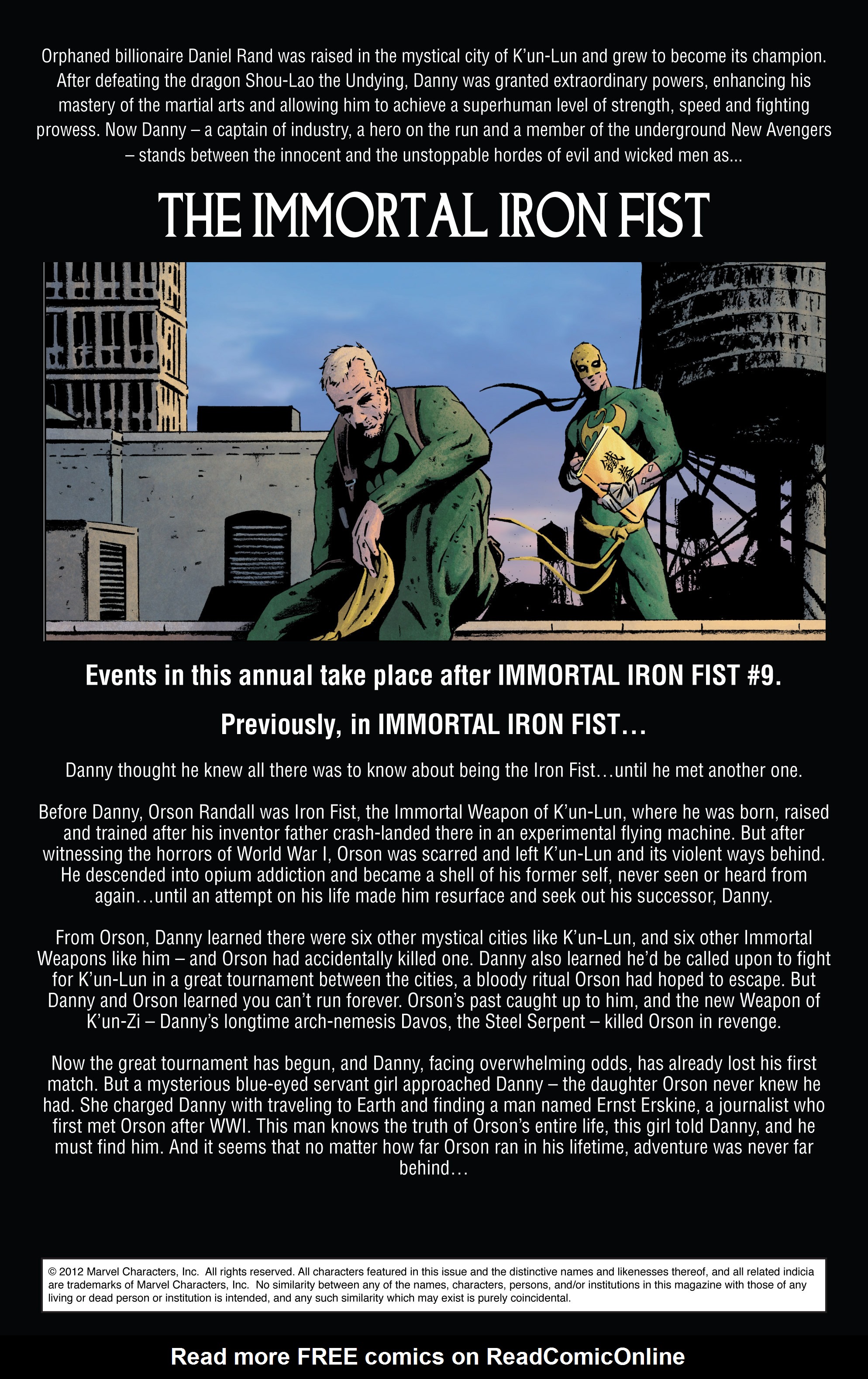 Read online The Immortal Iron Fist comic -  Issue # _Annual 1 - 2