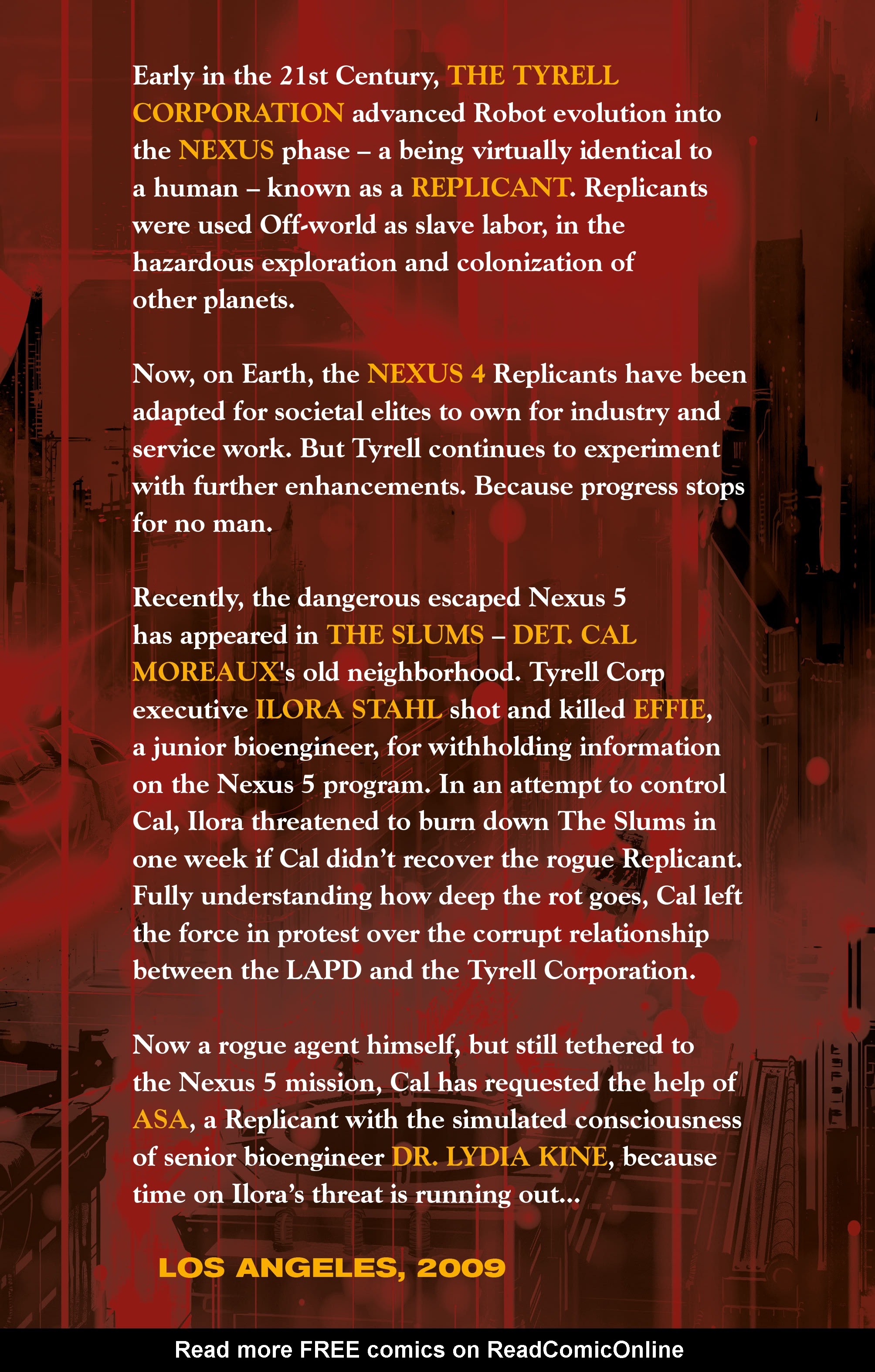 Read online Blade Runner Origins comic -  Issue #5 - 6