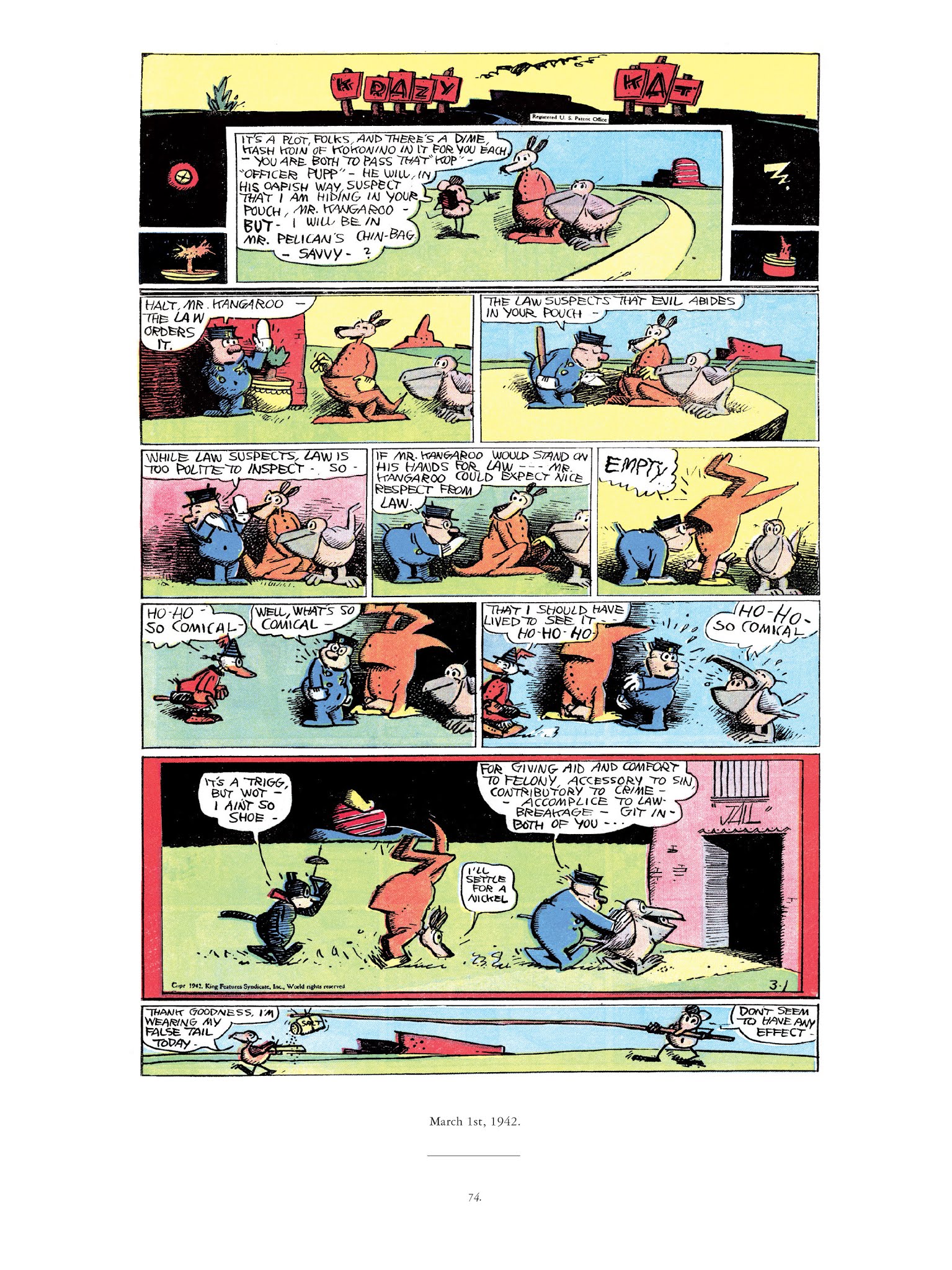 Read online Krazy & Ignatz comic -  Issue # TPB 12 - 73