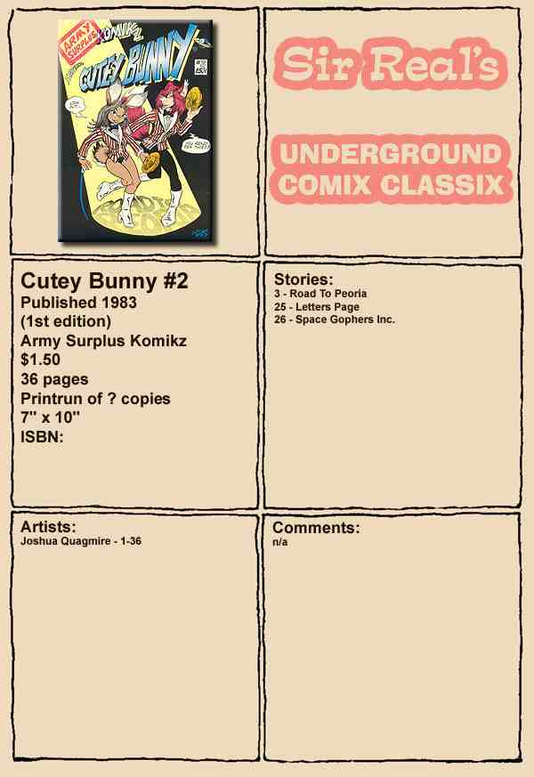 Read online Army  Surplus Komikz Featuring: Cutey Bunny comic -  Issue #2 - 37