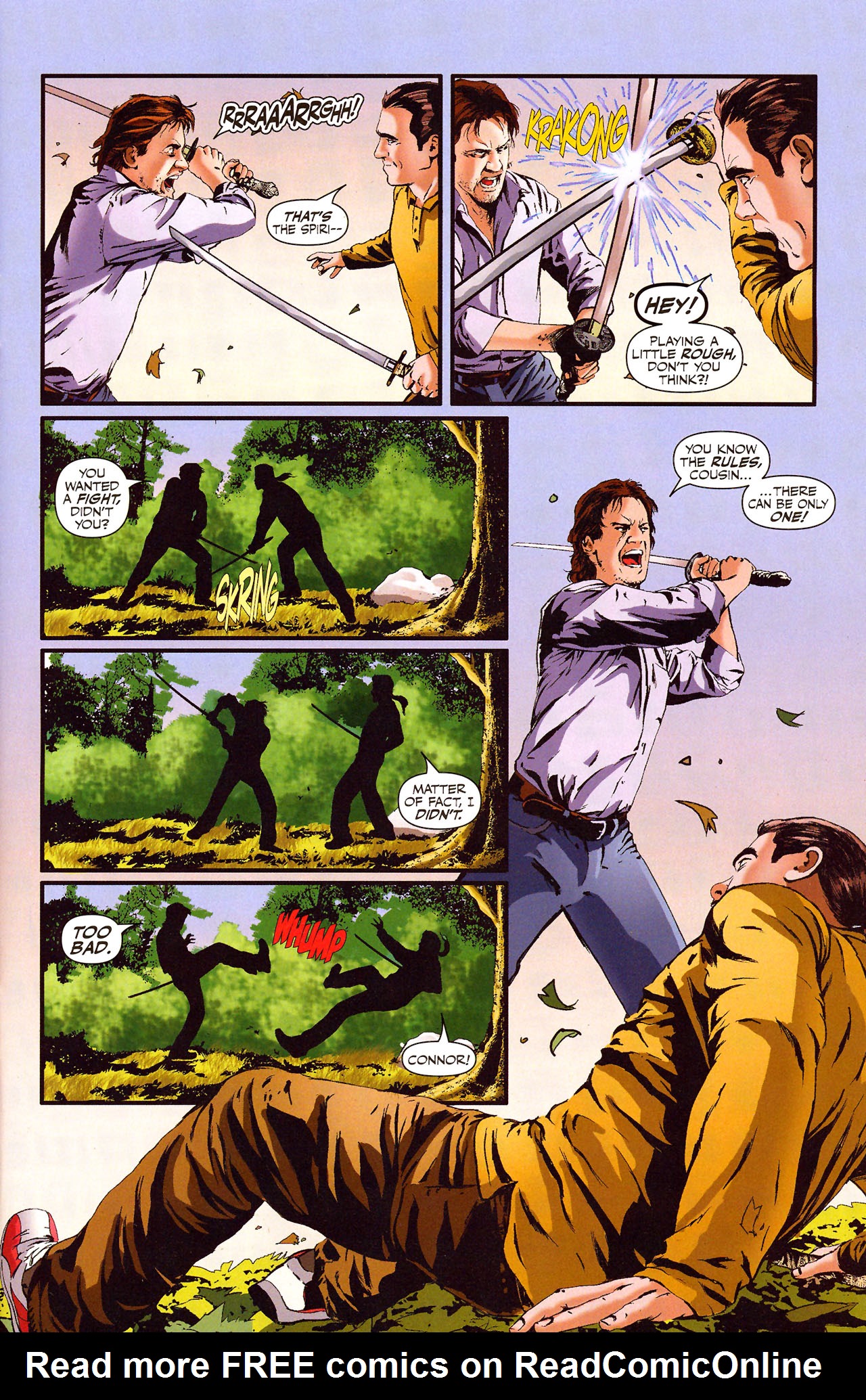 Read online Highlander comic -  Issue #7 - 8