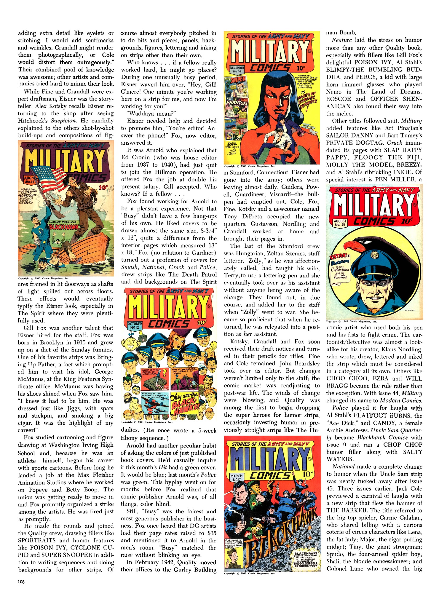 Read online The Steranko History of Comics comic -  Issue # TPB 2 - 107