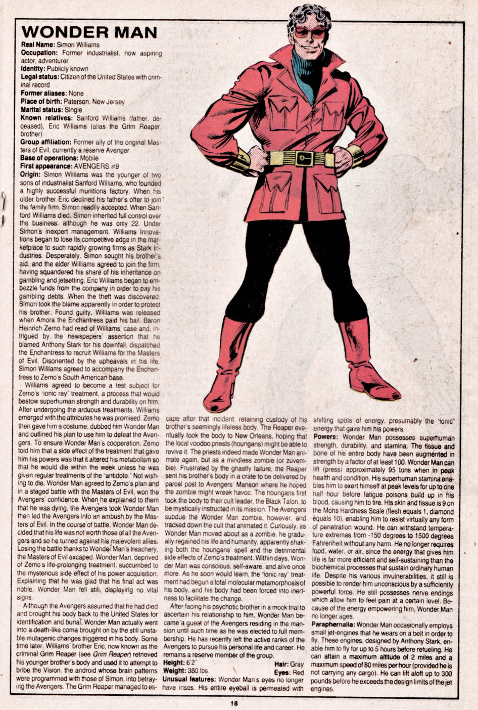Read online The Official Handbook of the Marvel Universe comic -  Issue #12 - 19