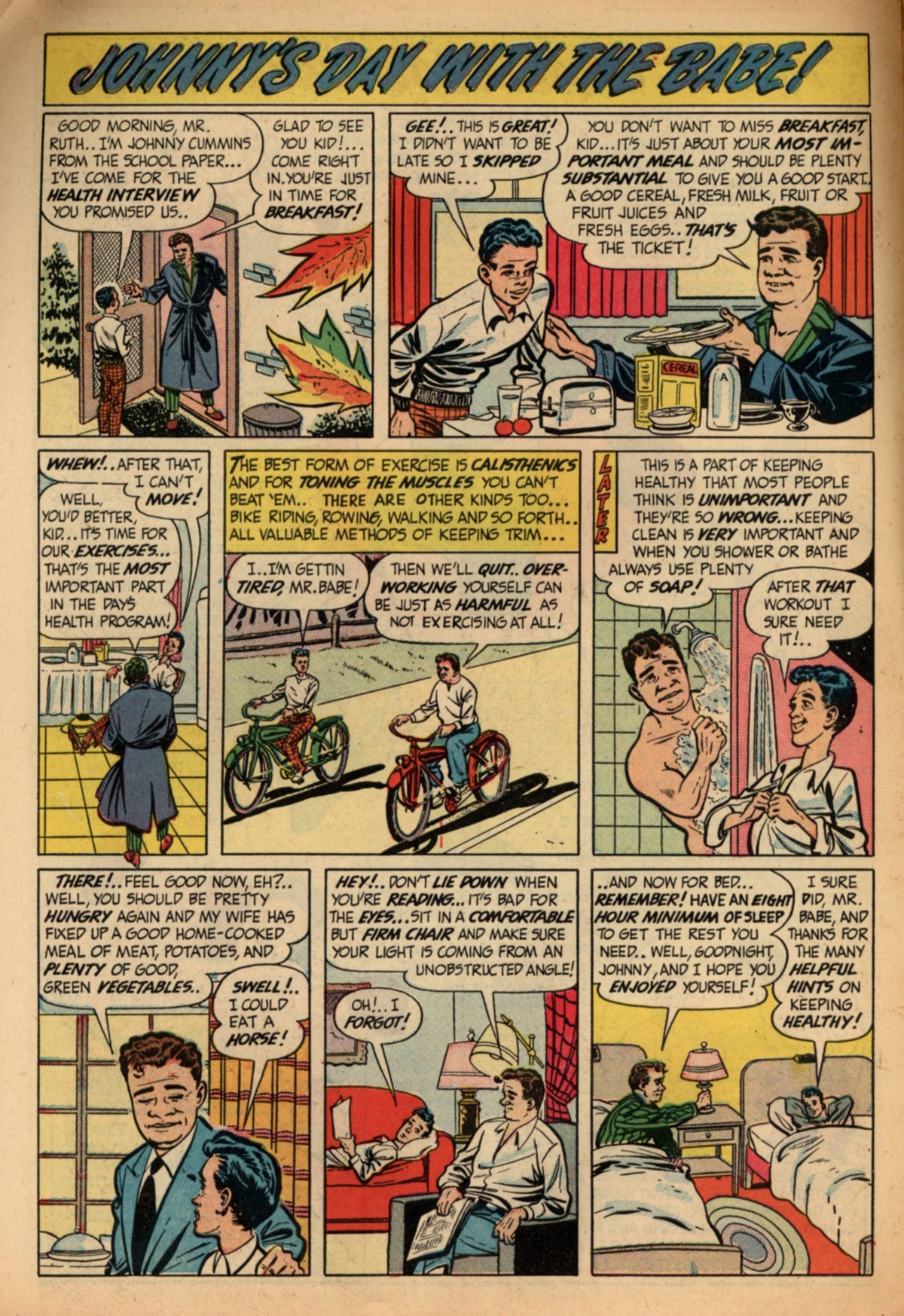 Read online Babe Ruth Sports Comics comic -  Issue #6 - 10
