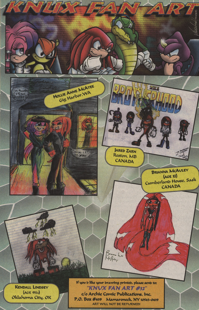 Read online Knuckles the Echidna comic -  Issue #32 - 32