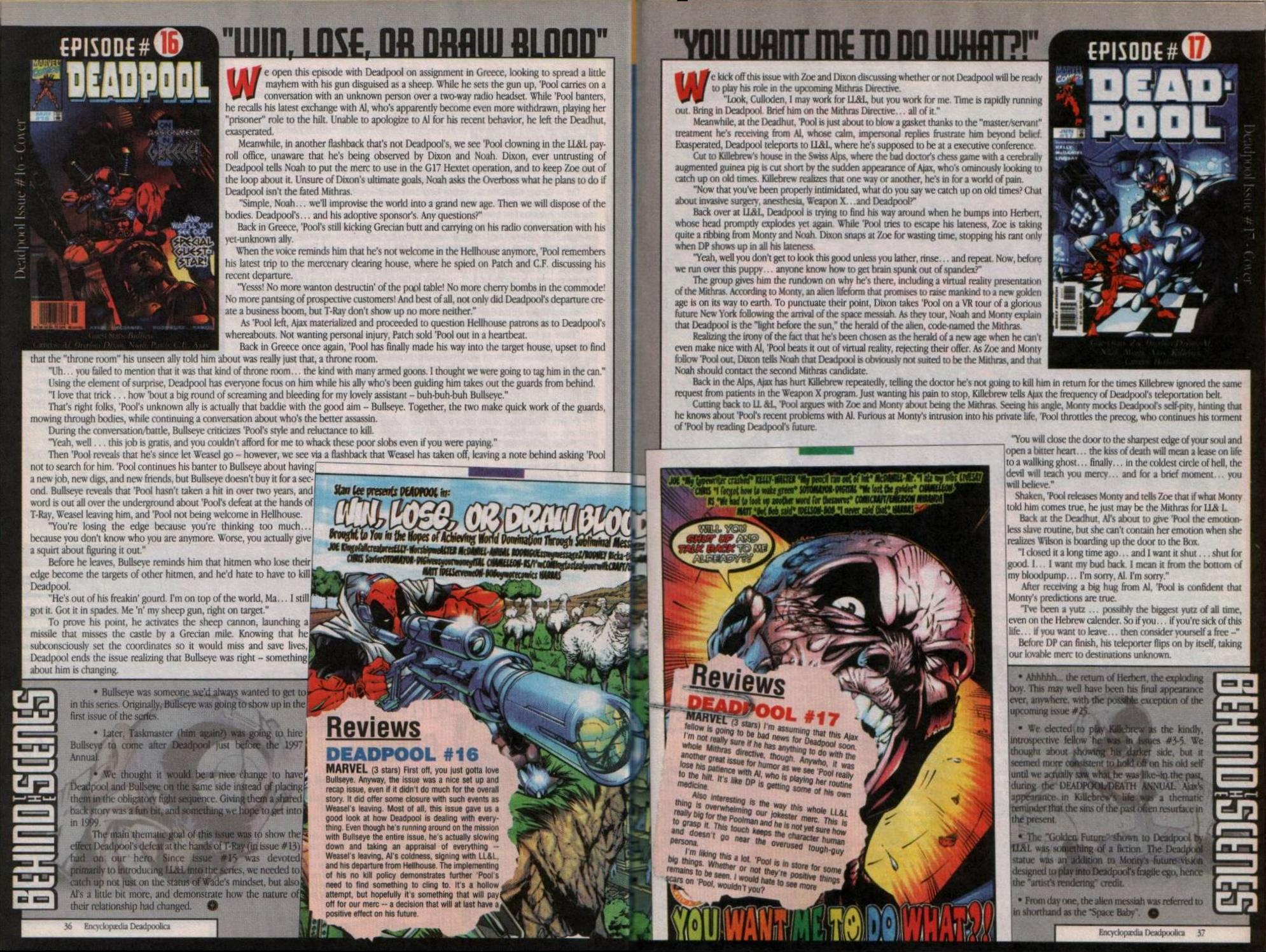 Read online Encyclopædia Deadpoolica comic -  Issue # Full - 23