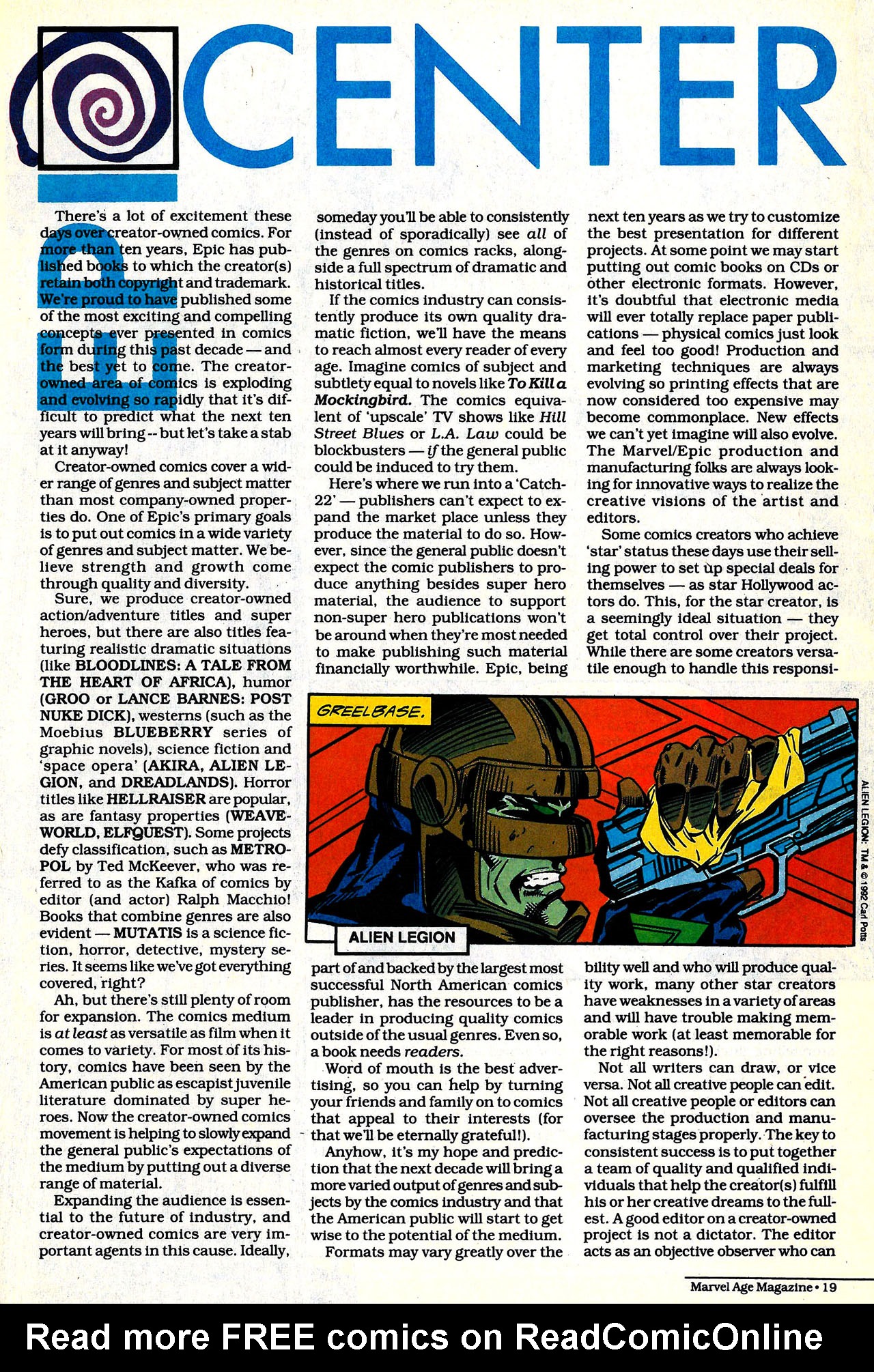 Read online Marvel Age comic -  Issue #120 - 20