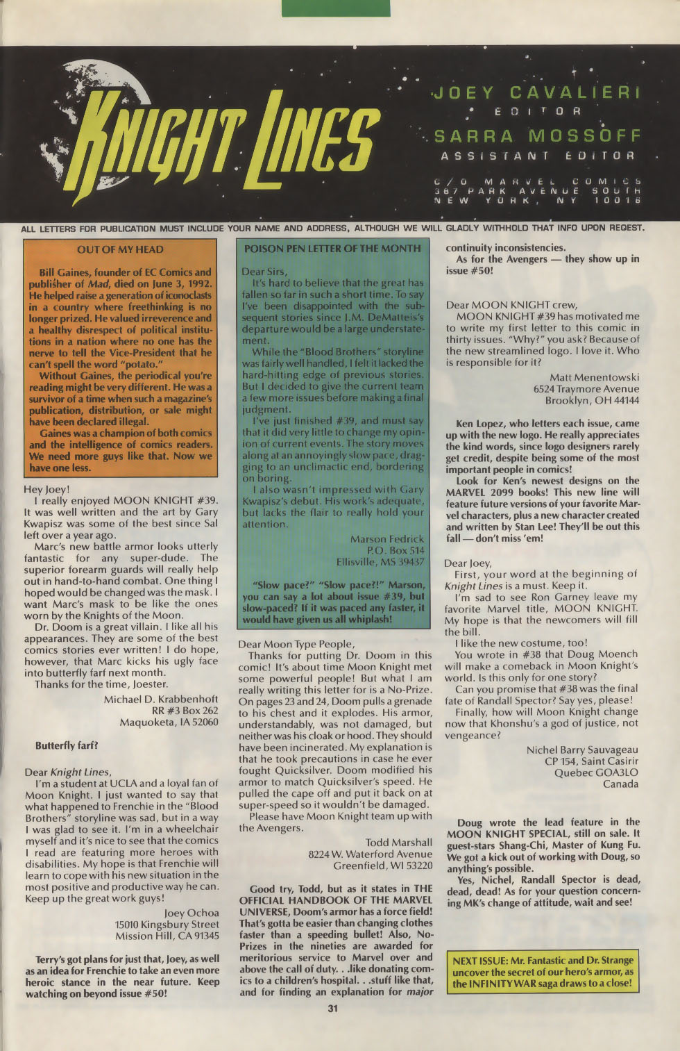 Read online Marc Spector: Moon Knight comic -  Issue #43 - 24