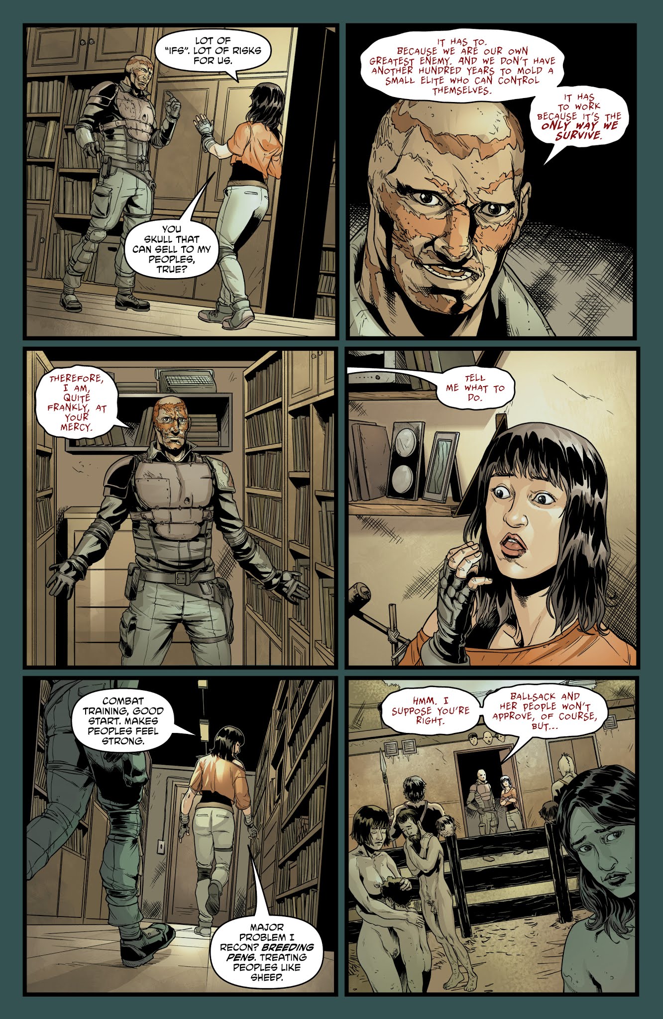 Read online Crossed Plus One Hundred: Mimic comic -  Issue #4 - 14